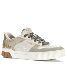 Superior Look High-Traction Sole Skechers Slip-ins: Jade - Radiant Roar 185223 Natural Gold