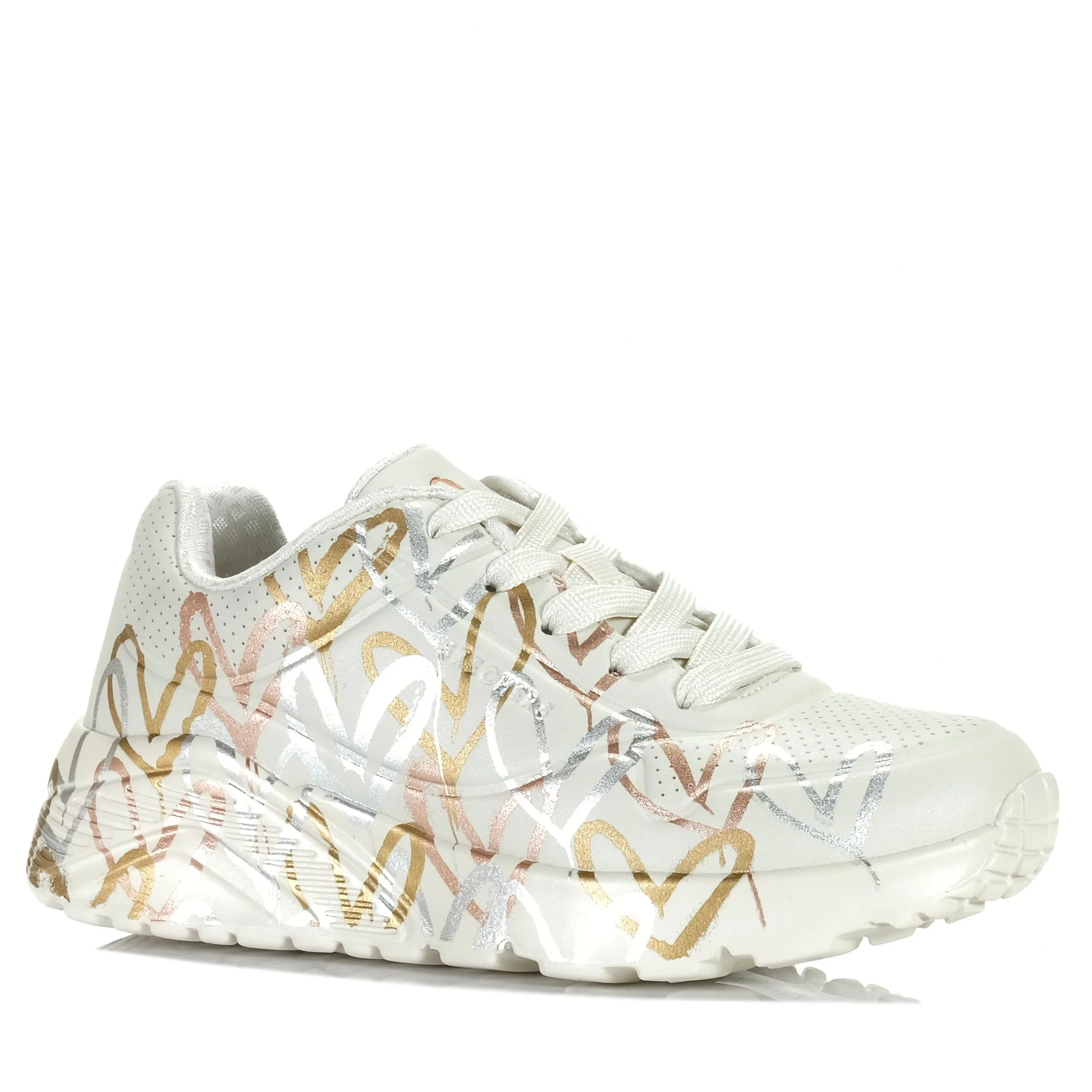Skechers x JGoldcrown: Uno Lite - Metallic Love 314067L Unique cushioning