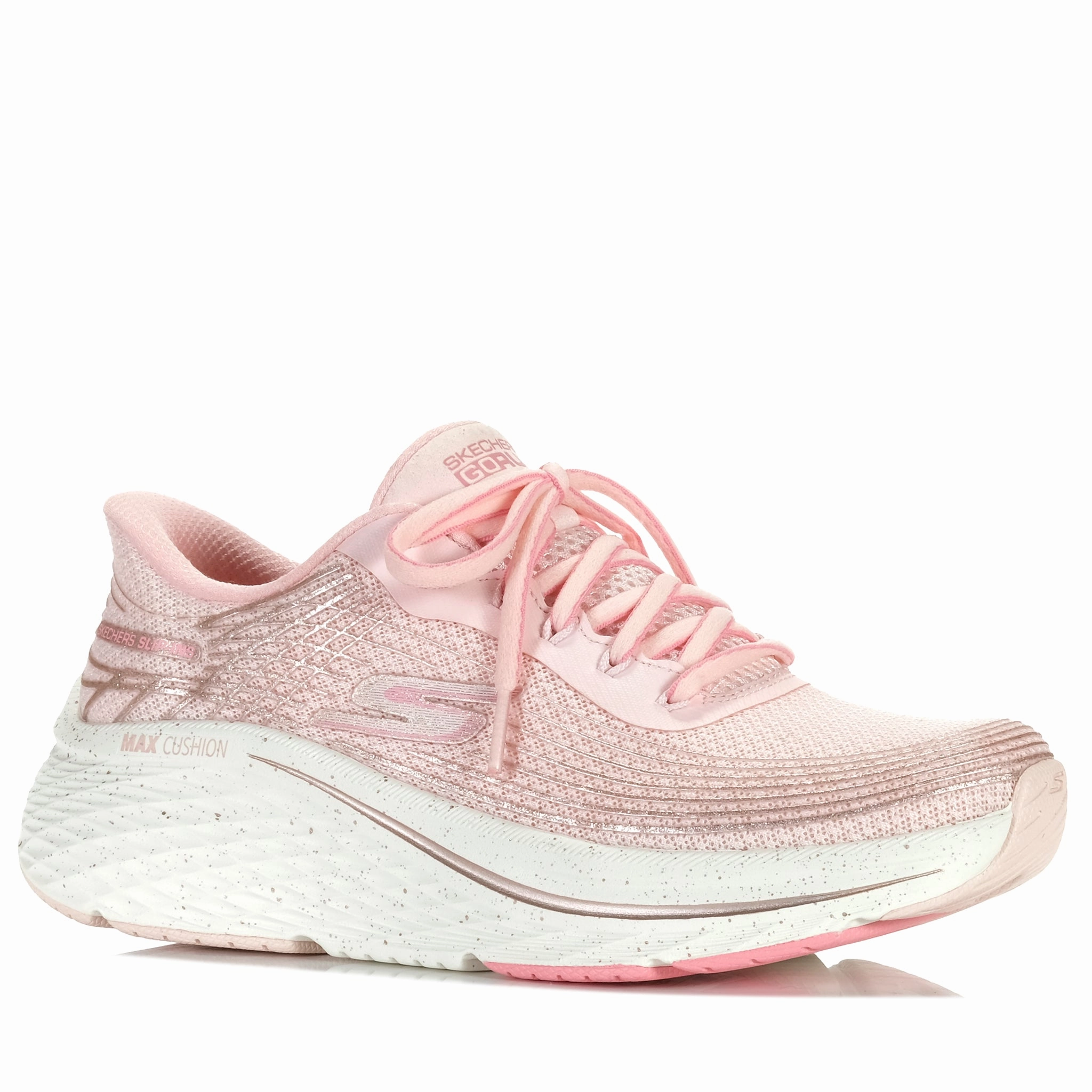 running with a durable outsole Skechers Max Cushioning Elite 2.0 - Kaplan Light Pink/Rose Gold