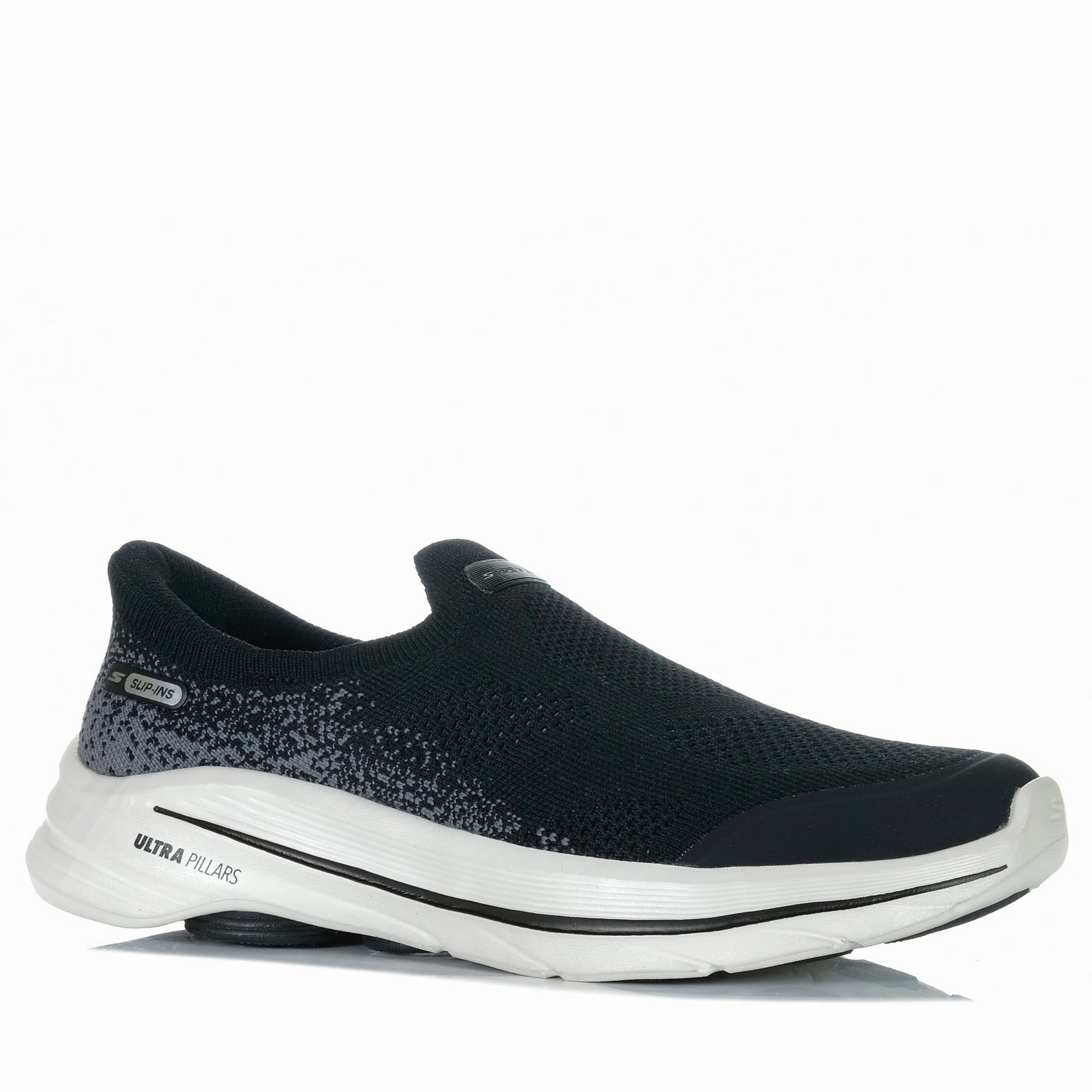 urban running shoes biomechanical running shoes Skechers Slip-ins: GO WALK 8 - Nova Black/White 125926
