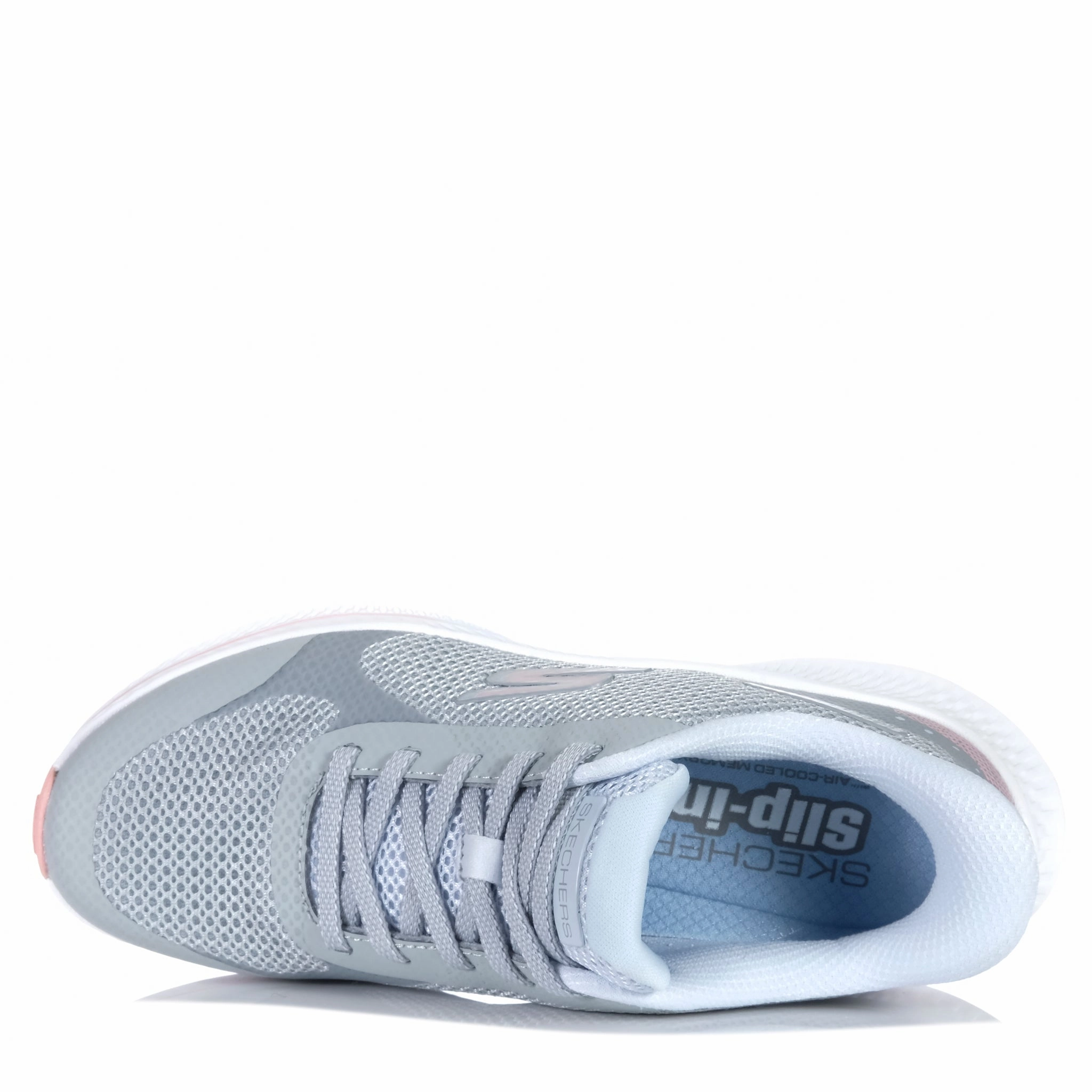 Skechers Slip-ins: GOrun Consistent 2.0 - Captiva Grey/Blue 1286 Stretchable Mesh Upper