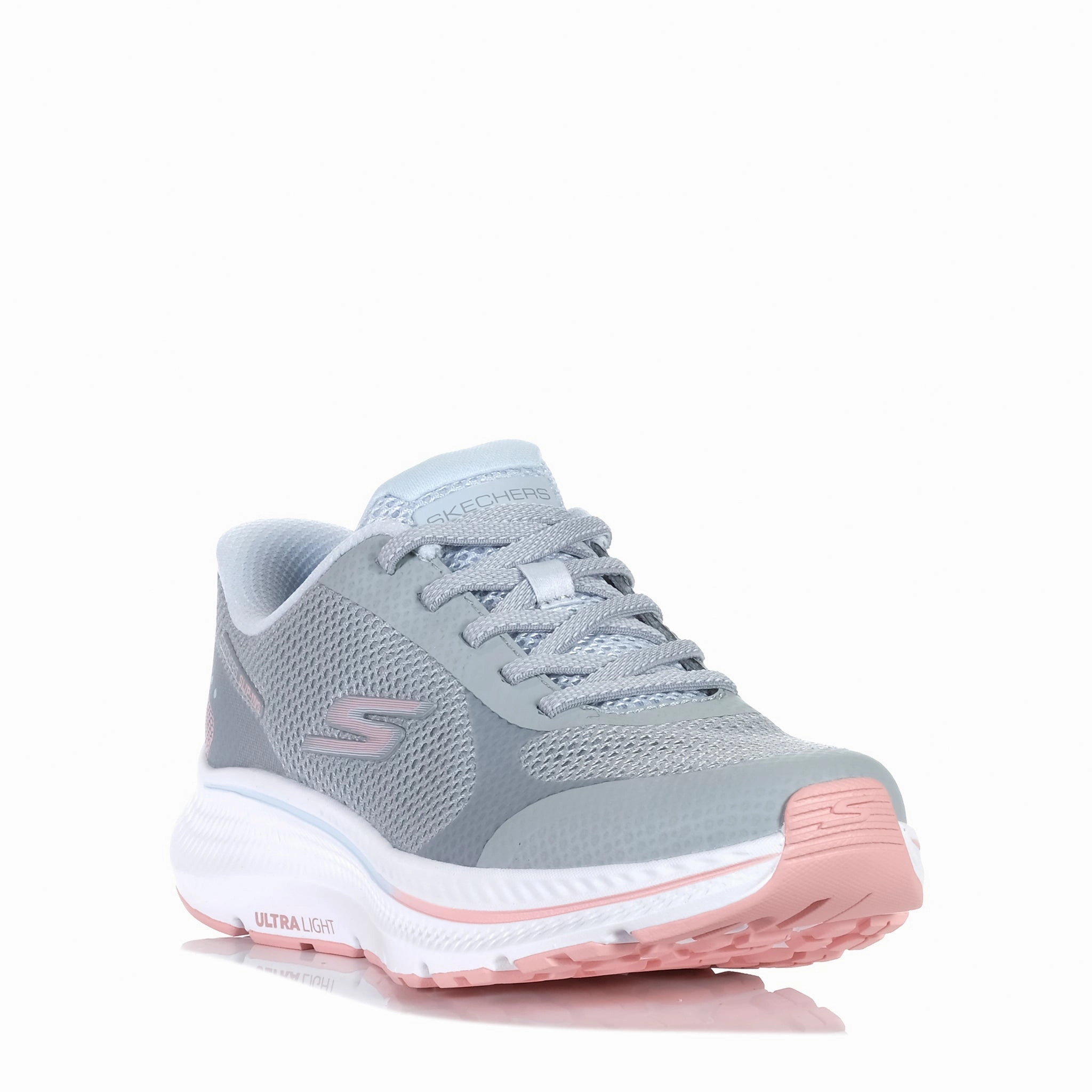 Skechers Slip-ins: GOrun Consistent 2.0 - Captiva Grey/Blue 1286 Stretchable Mesh Upper