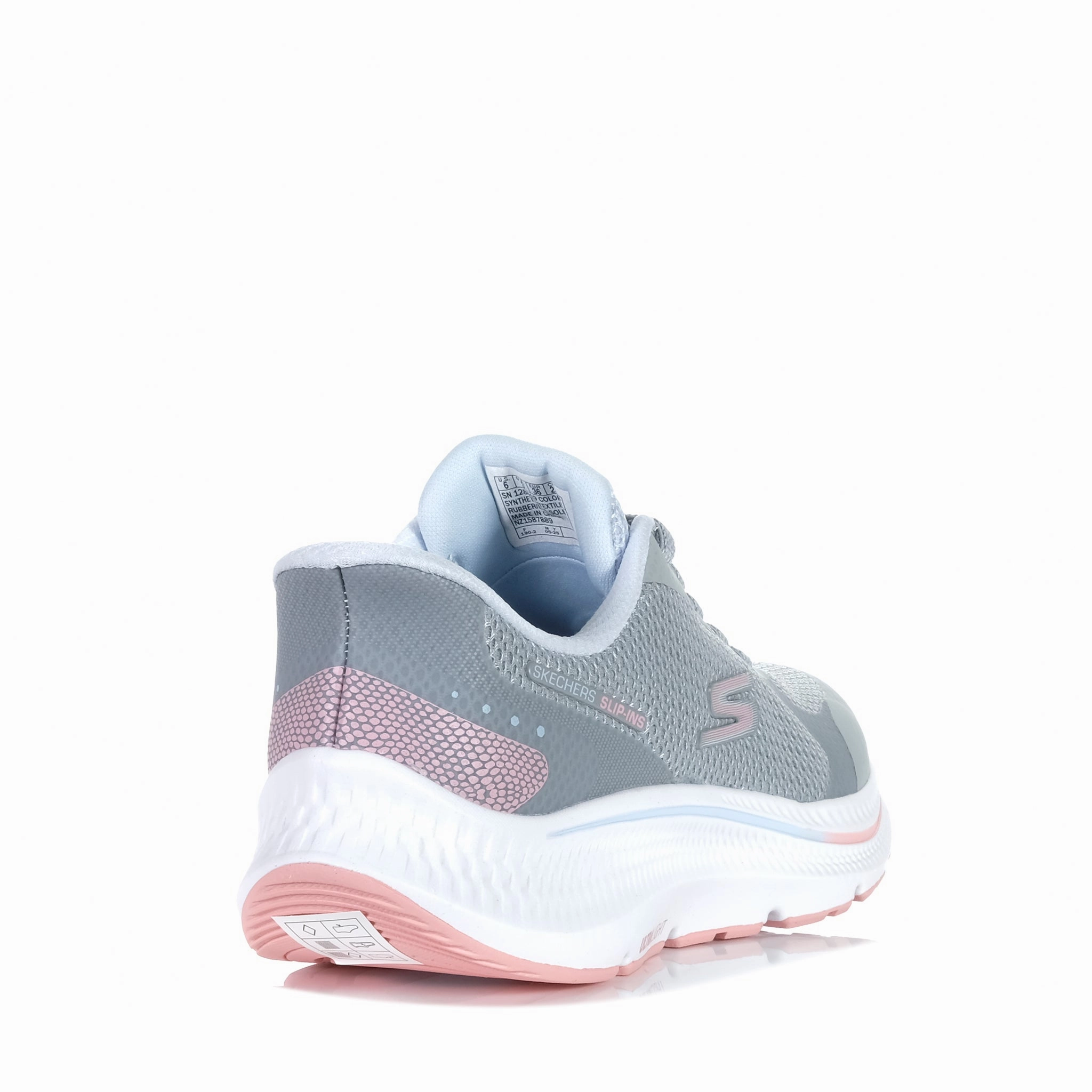 Skechers Slip-ins: GOrun Consistent 2.0 - Captiva Grey/Blue 1286 Stretchable Mesh Upper