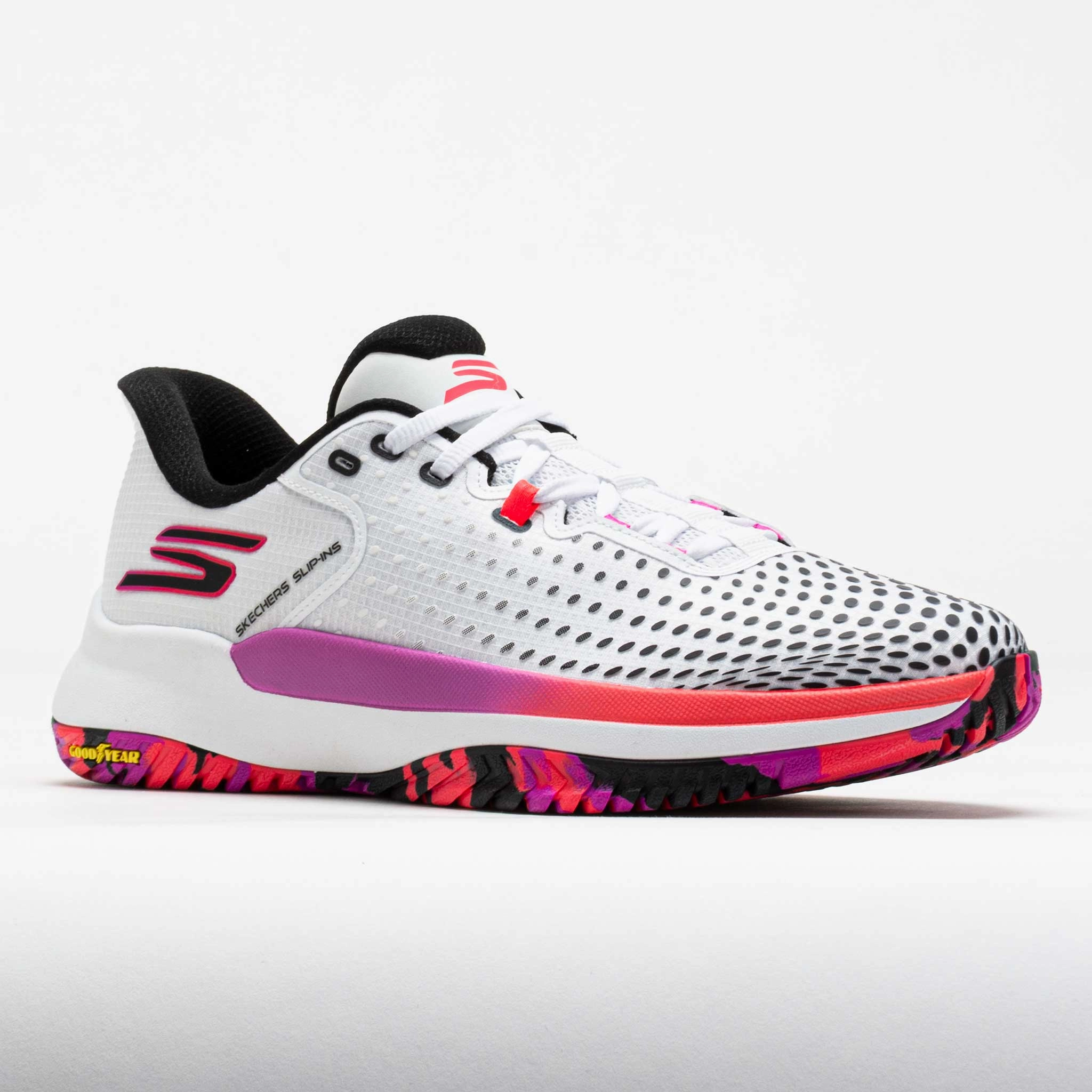 Skechers Viper Court Pro Elite Men's White/Black/Pink Trendy Look