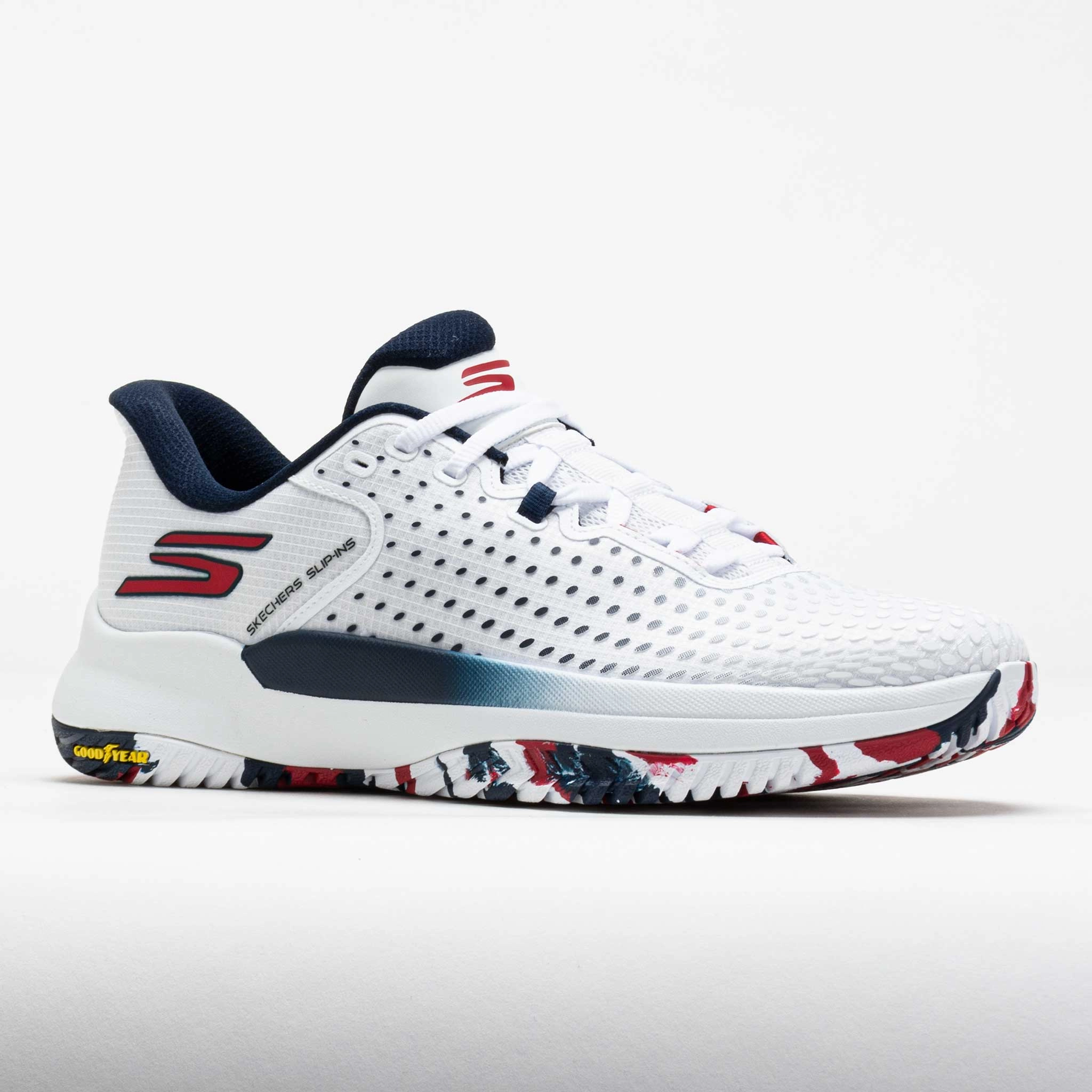 Skechers Viper Court Pro Elite Men's White/Navy/Red Power Step