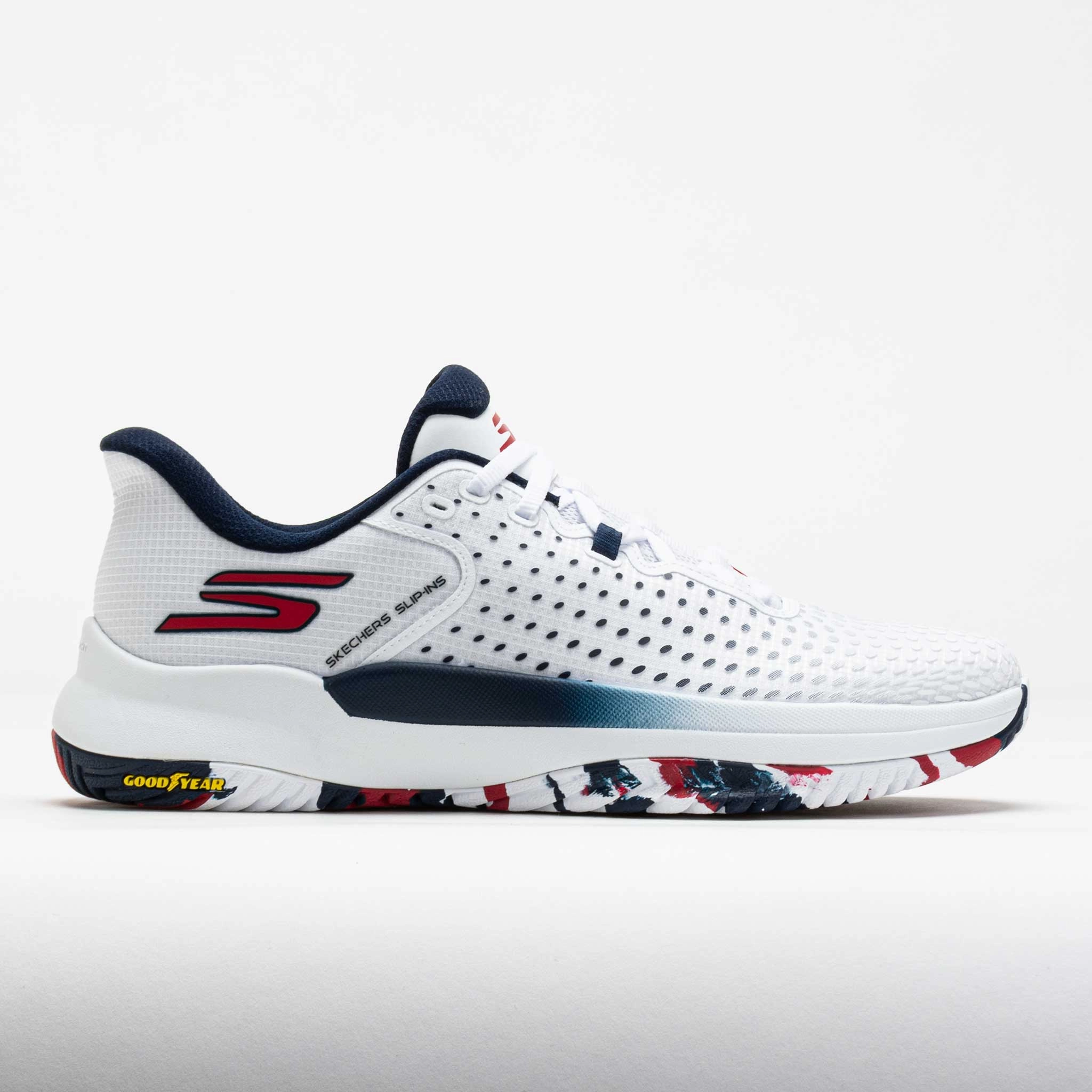 Skechers Viper Court Pro Elite Men's White/Navy/Red Power Step