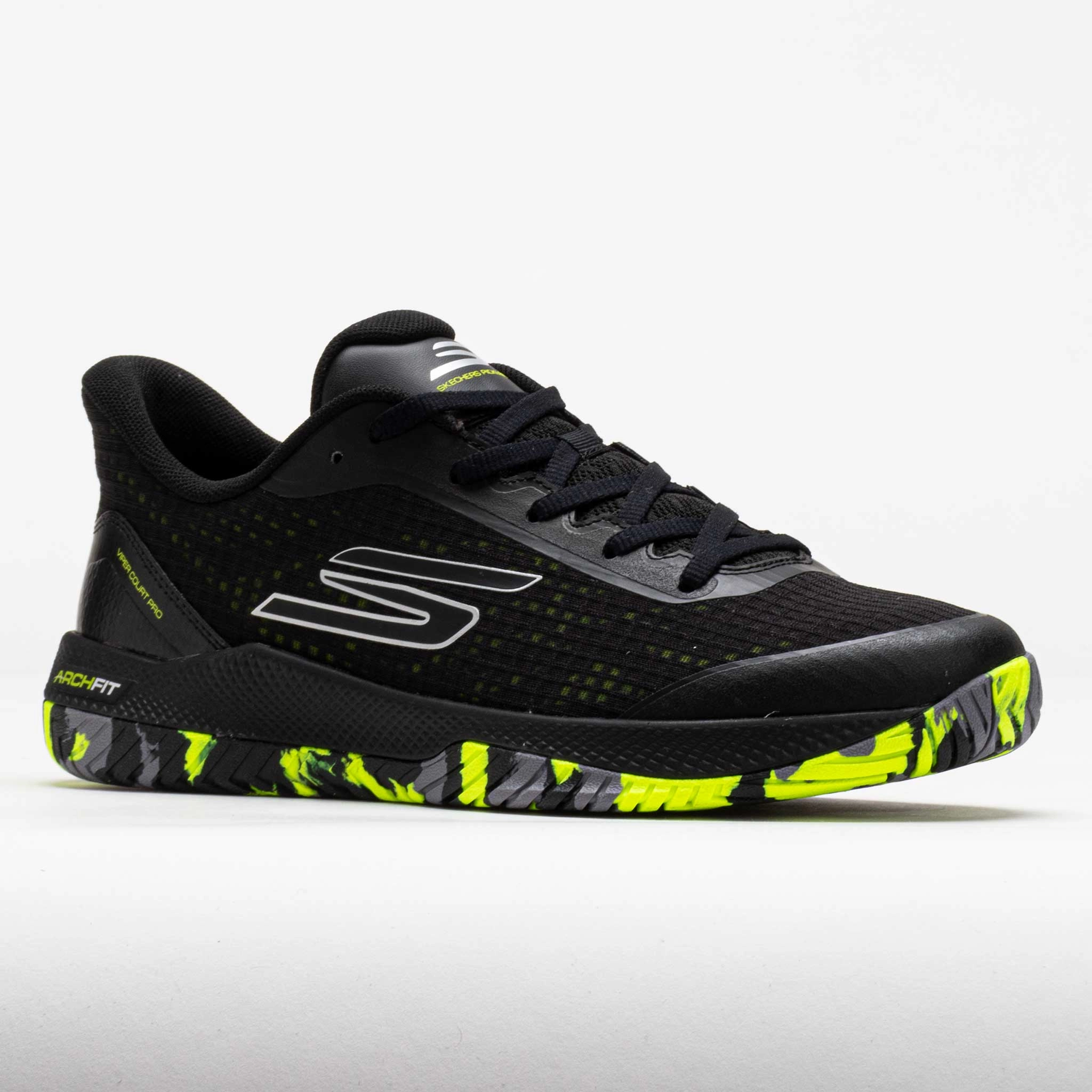 Skechers Viper Court Pro Women's Black/Yellow Anti Friction