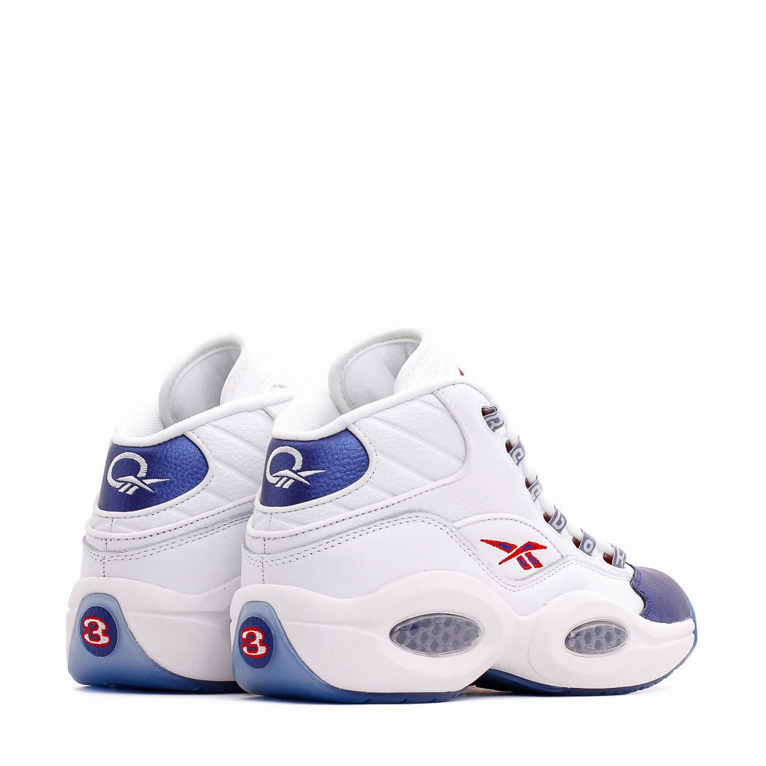 Sleek Appearance Reebok Classics Basketball Men Question Mid Allen Iverson Blue Toe GX0227