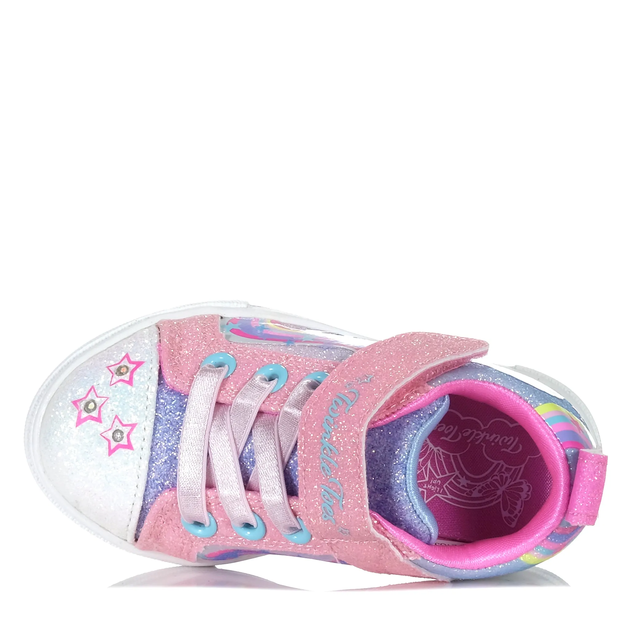 Slim Comfort Skechers Infants' Twinkle Sparks - Whimsical Shimmer Pink Multi