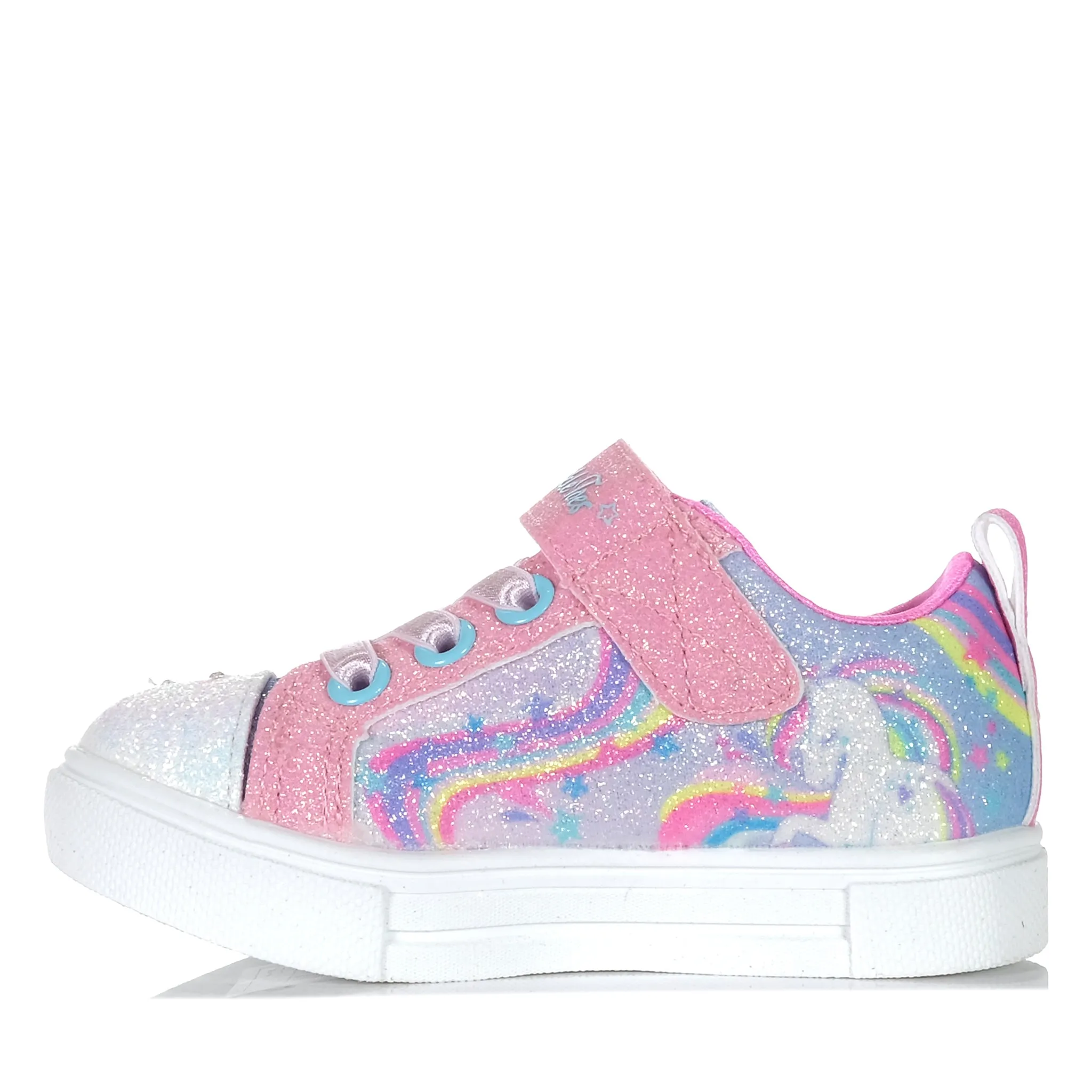 Slim Comfort Skechers Infants' Twinkle Sparks - Whimsical Shimmer Pink Multi