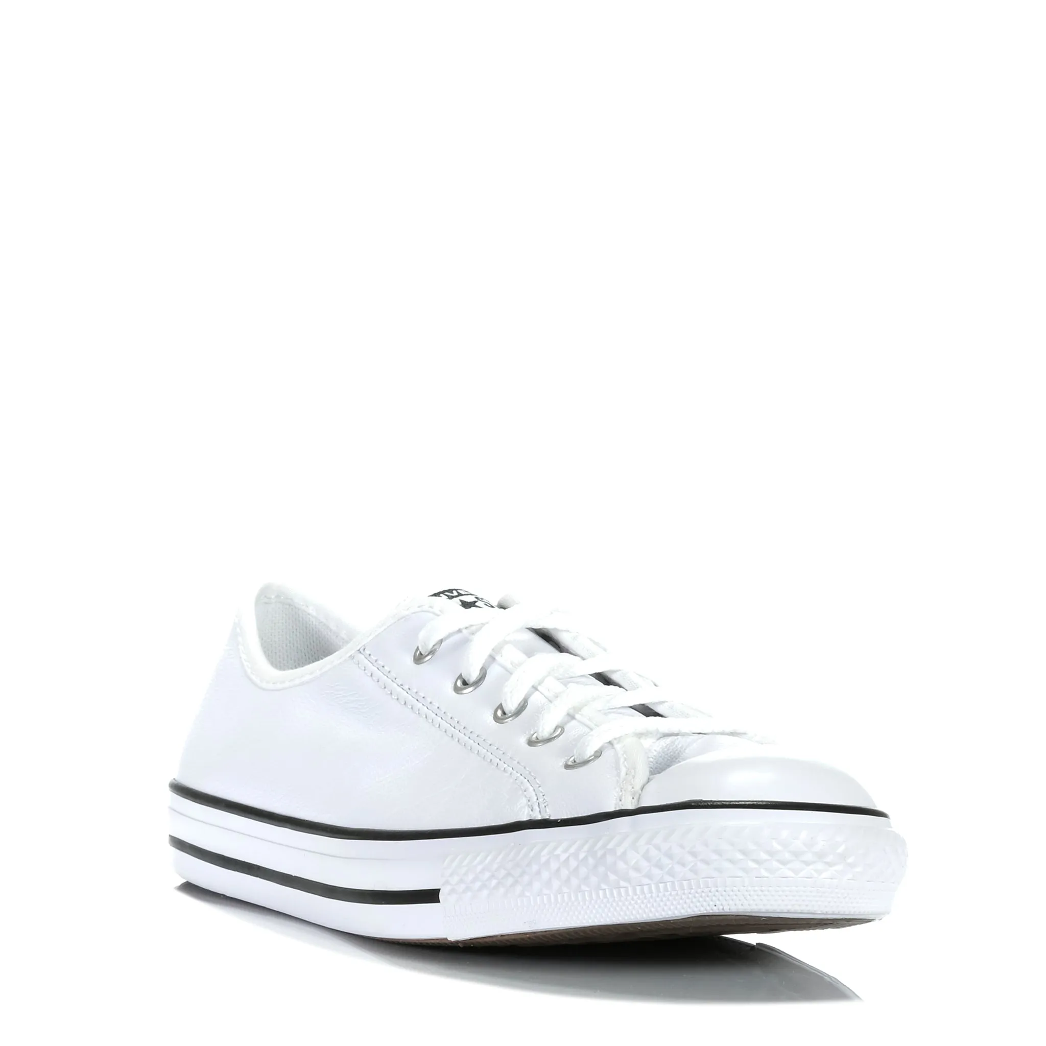 Slim flair Converse Chuck Taylor Dainty Leather Low White/Black