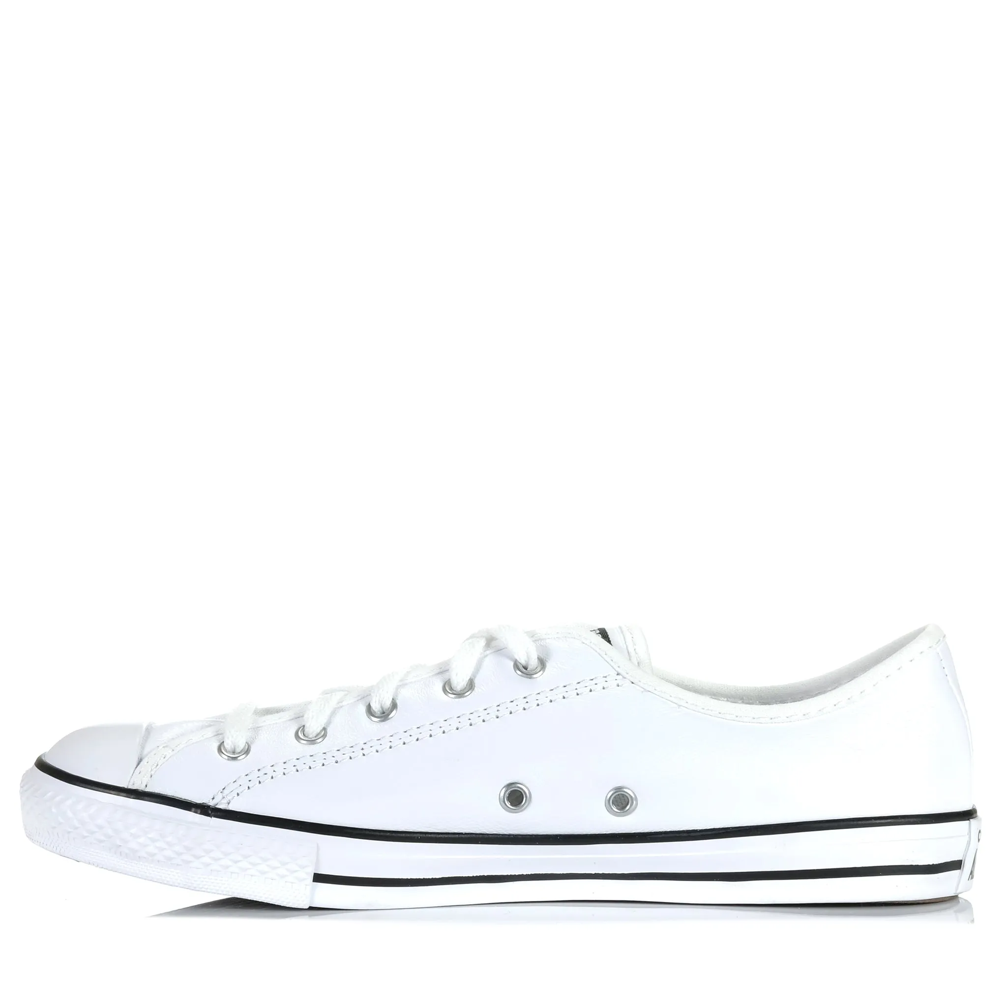 Slim flair Converse Chuck Taylor Dainty Leather Low White/Black