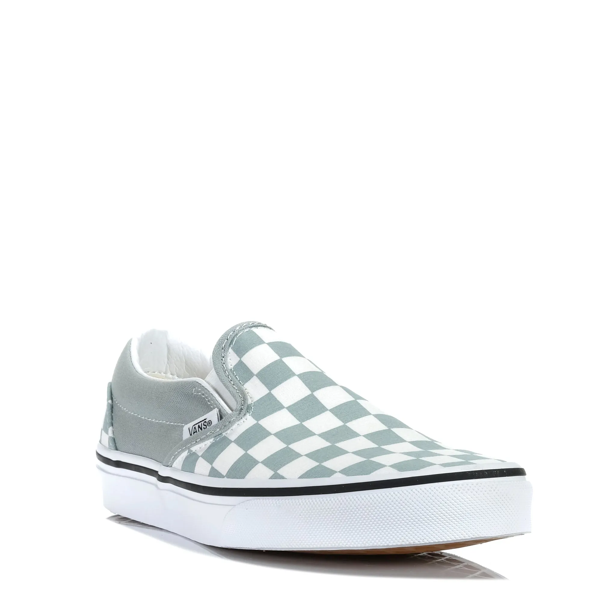 Slim performance Vans Classic Slip-On Checkerboard Pure Grey