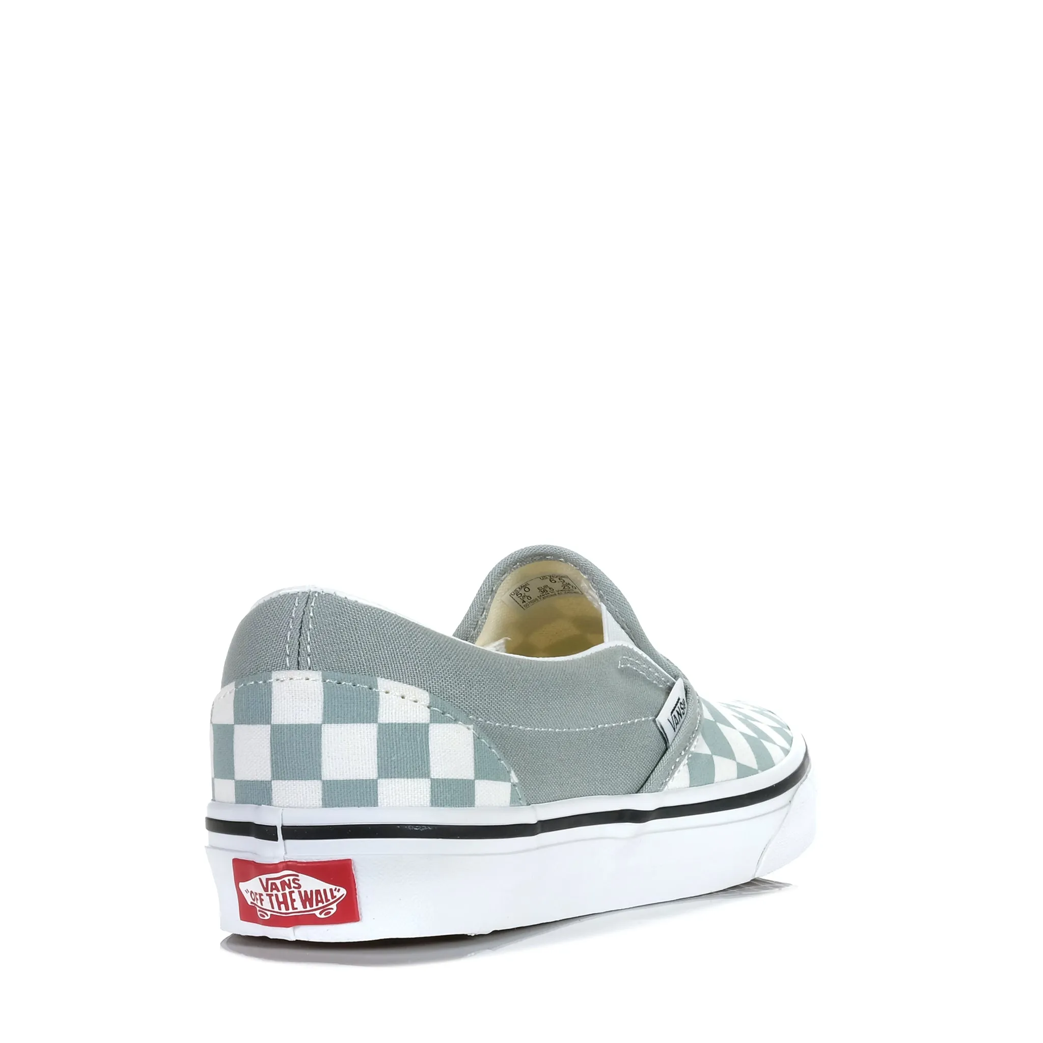 Slim performance Vans Classic Slip-On Checkerboard Pure Grey