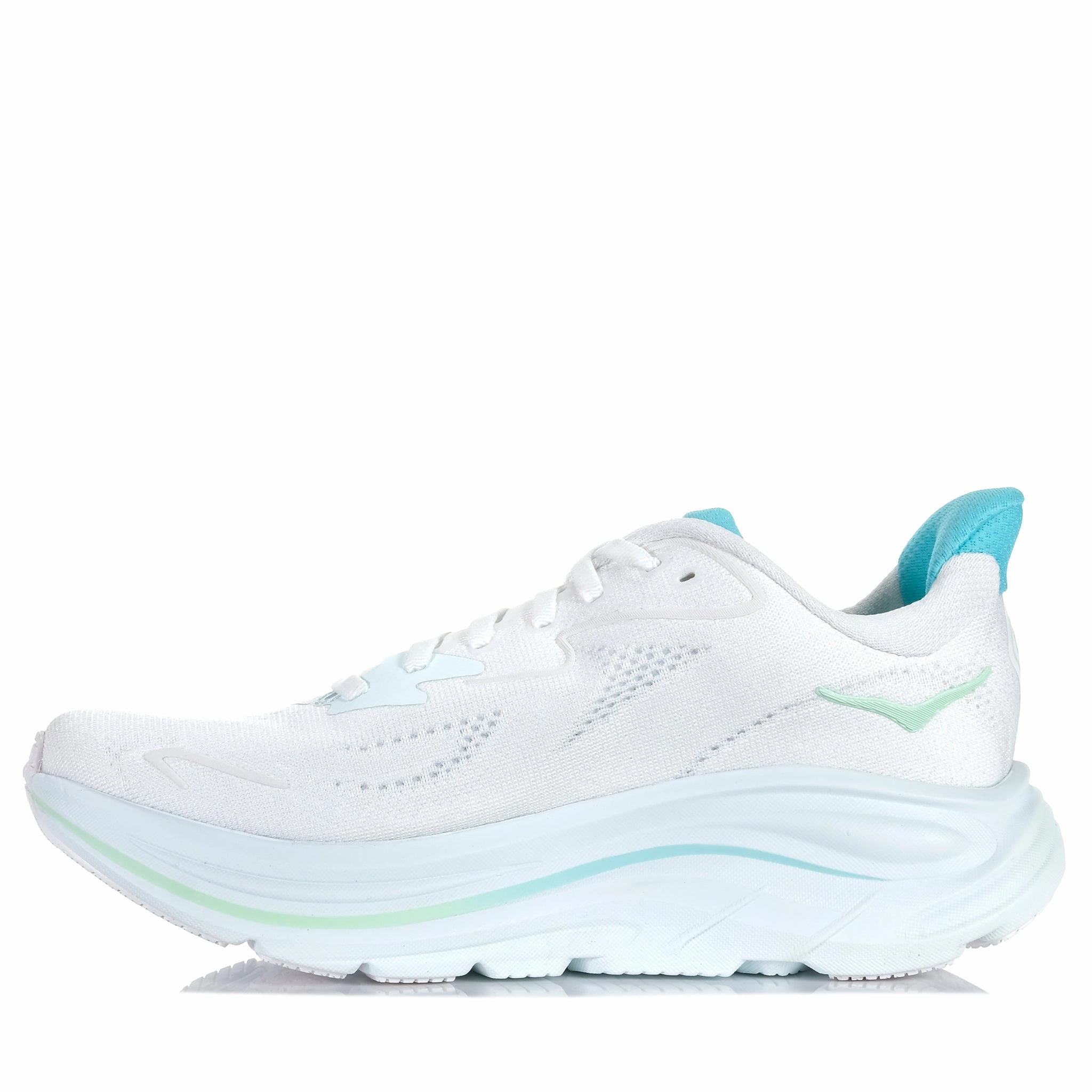 Slip On Hoka Clifton 10 (B) White/Cielo Blue
