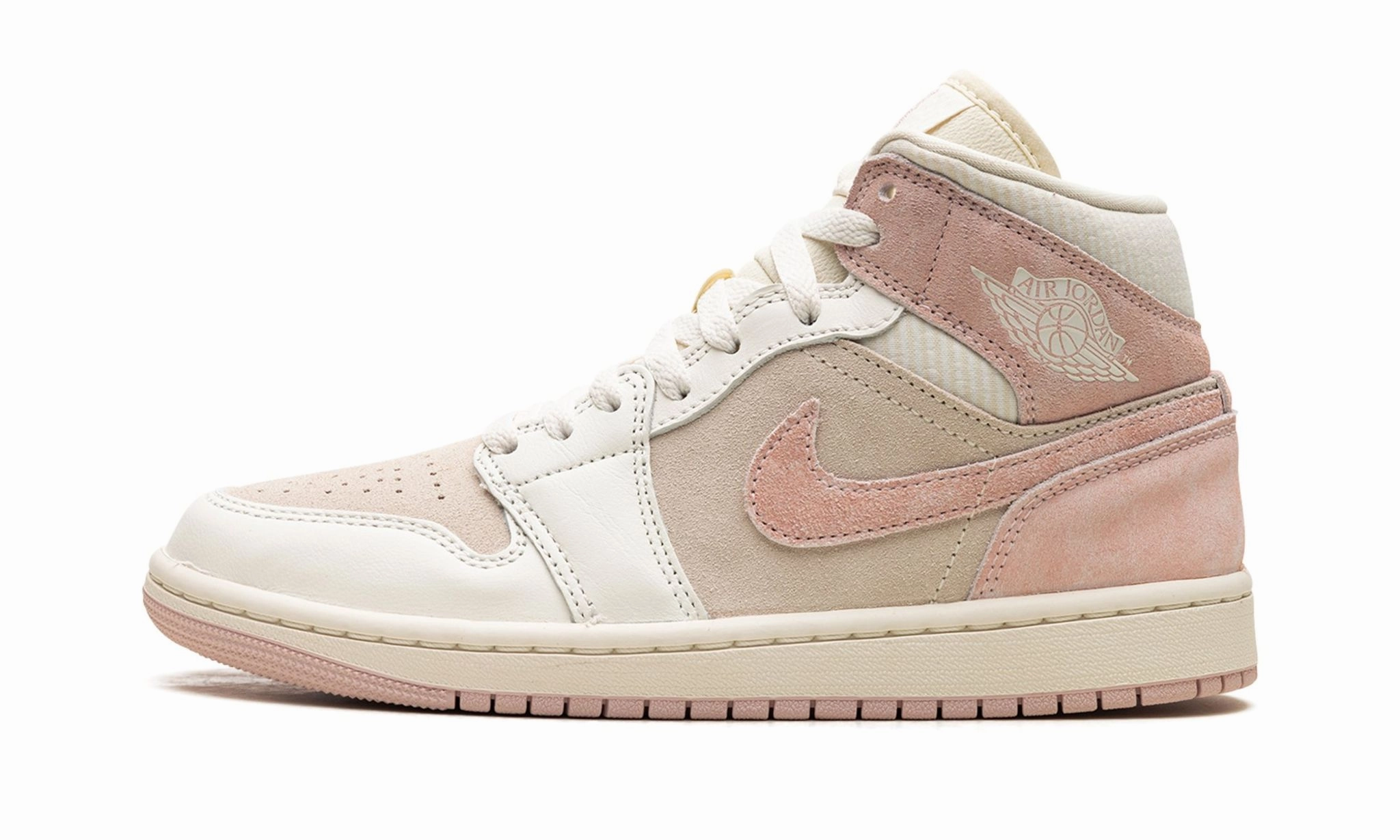 Slip-resistant ease Wmns Air Jordan 1 Mid SE 'Seersucker'