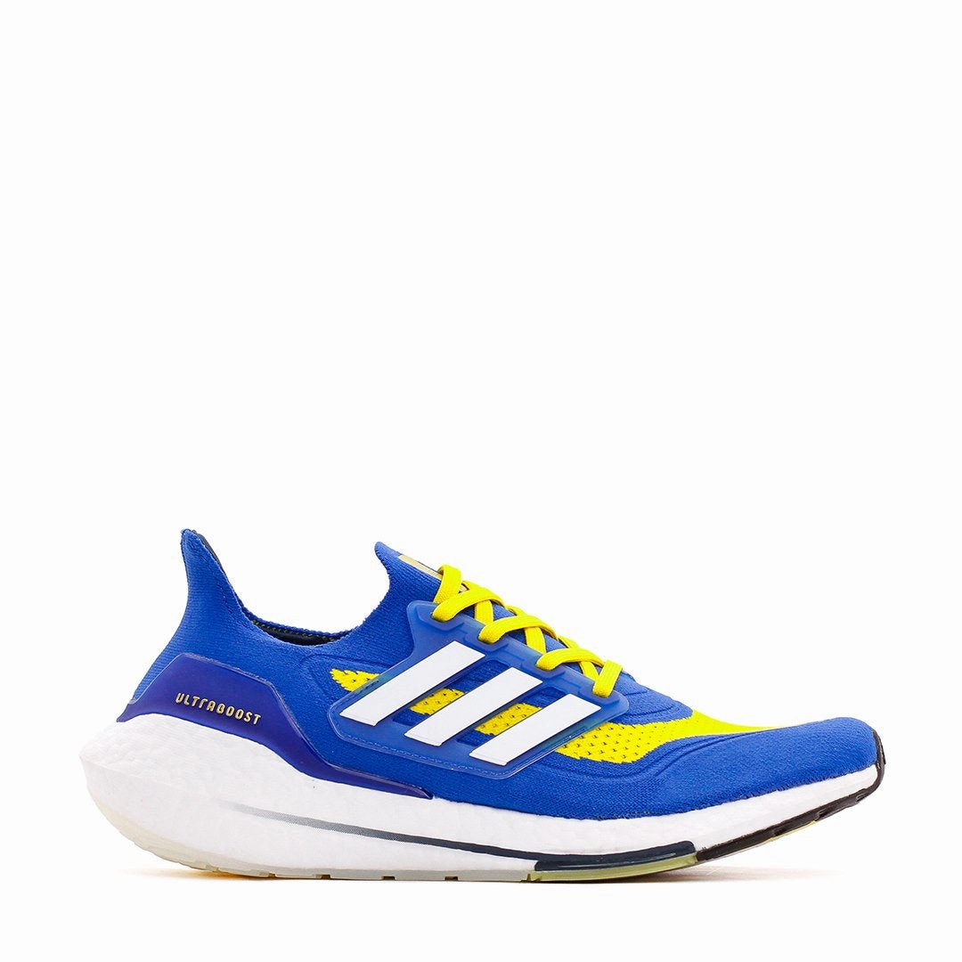 Smart Sprint Adidas Running Men Ultraboost 21 Blue Yellow FZ1926