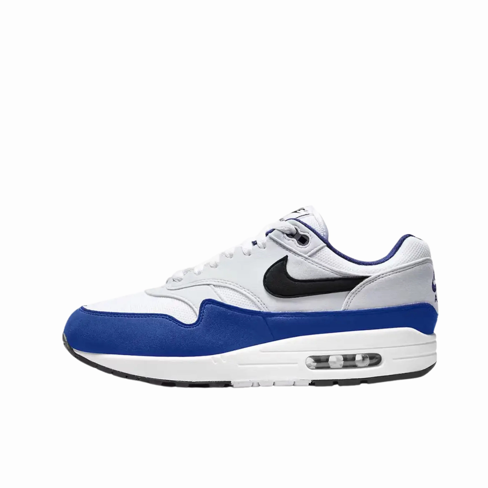 Sneakers Nike Air Max 1 - White/Black-Deep Royal Blue All-around ease
