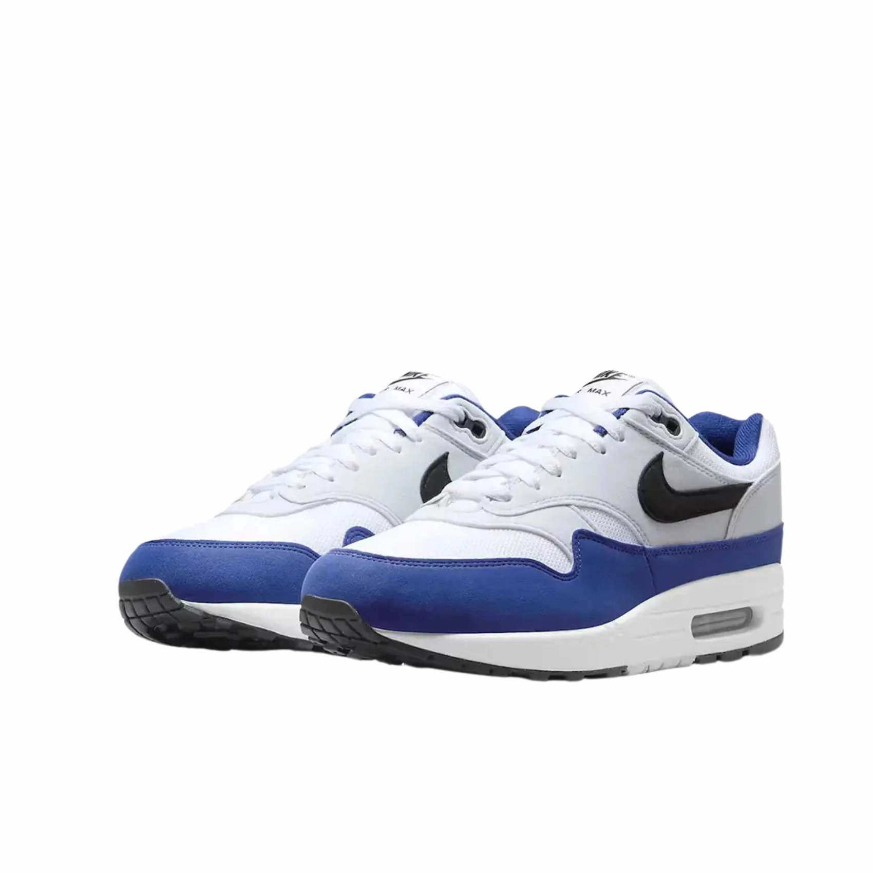 Sneakers Nike Air Max 1 - White/Black-Deep Royal Blue All-around ease