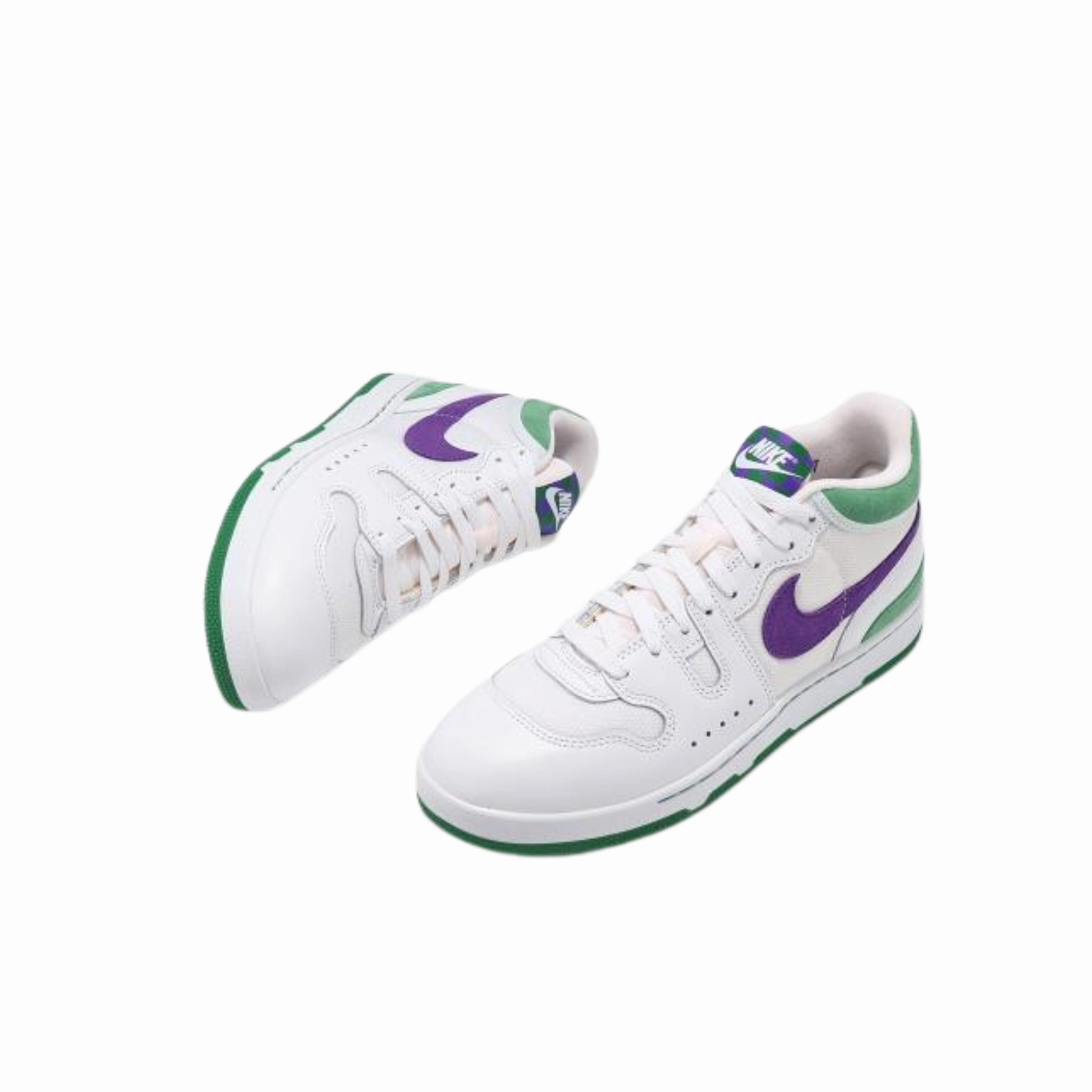 Sneakers Nike Attack - White/Hyper Grape-Court Green Maximum Comfort
