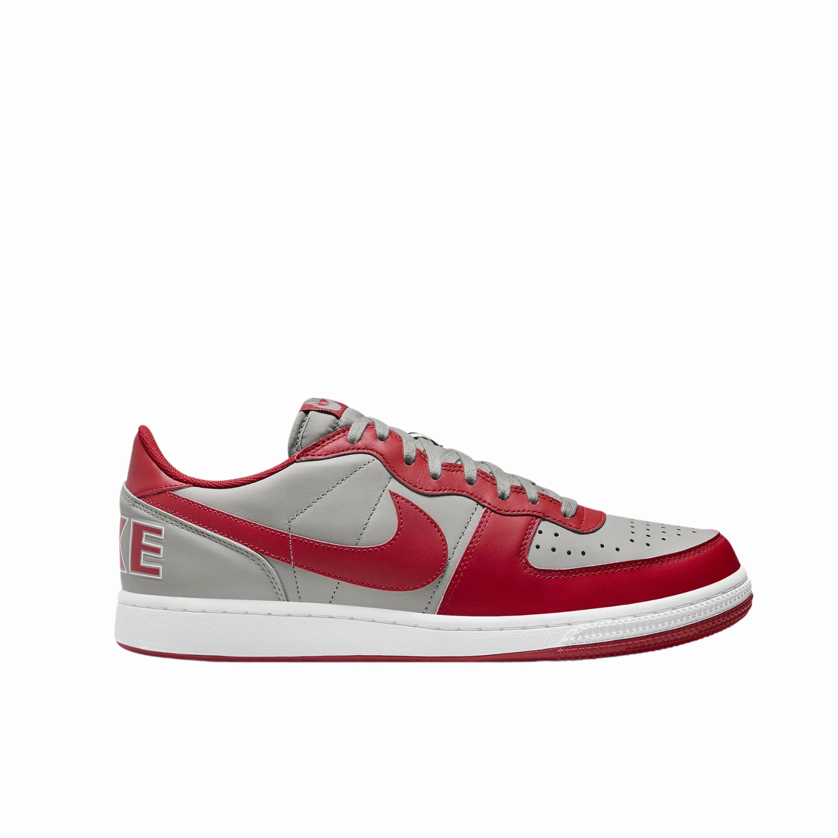 Casual Fit Sneakers Nike Terminator Low - Medium Grey/Varsity Red-White