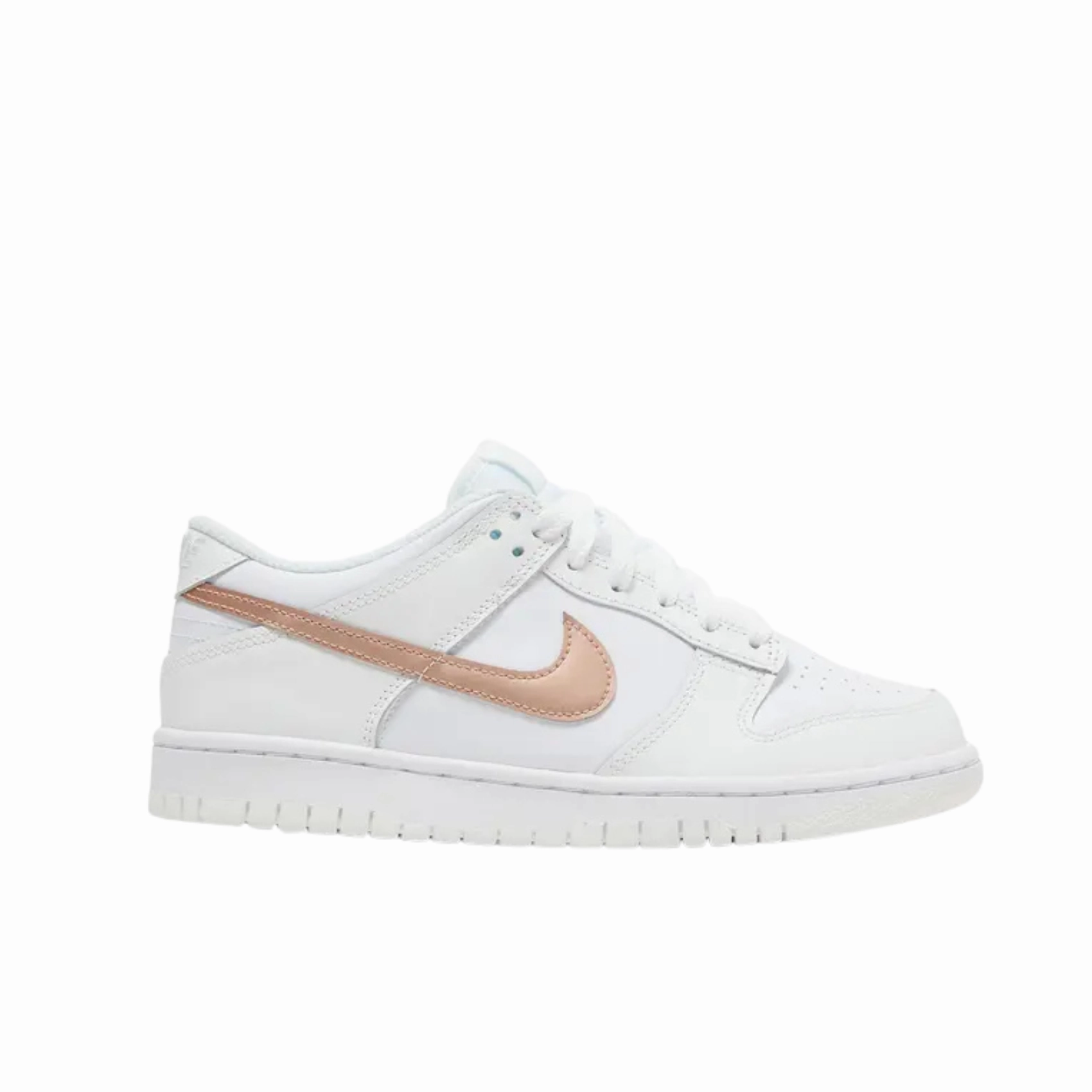 Snug Grip Sneakers Nike Dunk Low Gs - White/Metallic Red Bronze