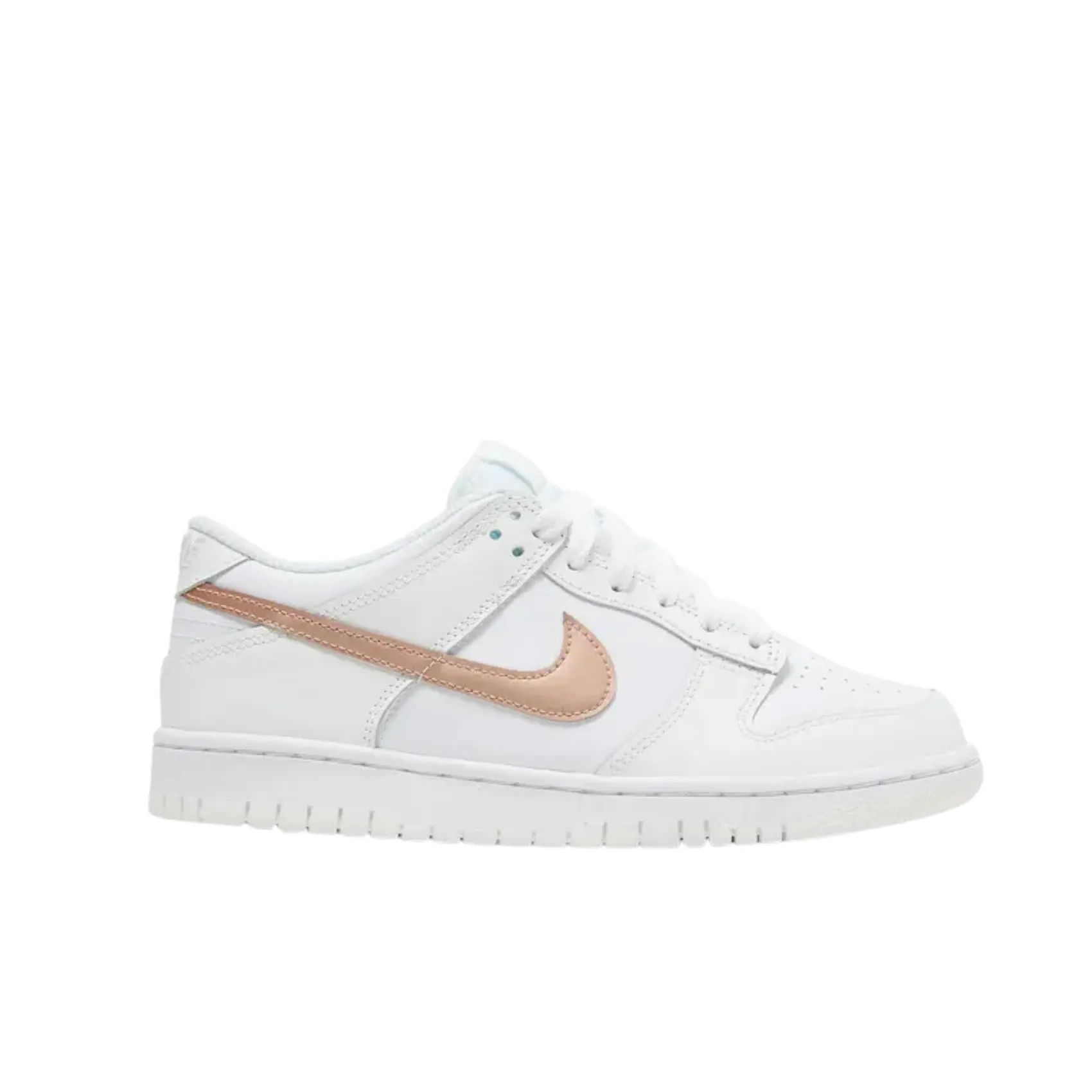 Soft Touch Sneakers Nike Dunk Low Gs - White/Metallic Red Bronze