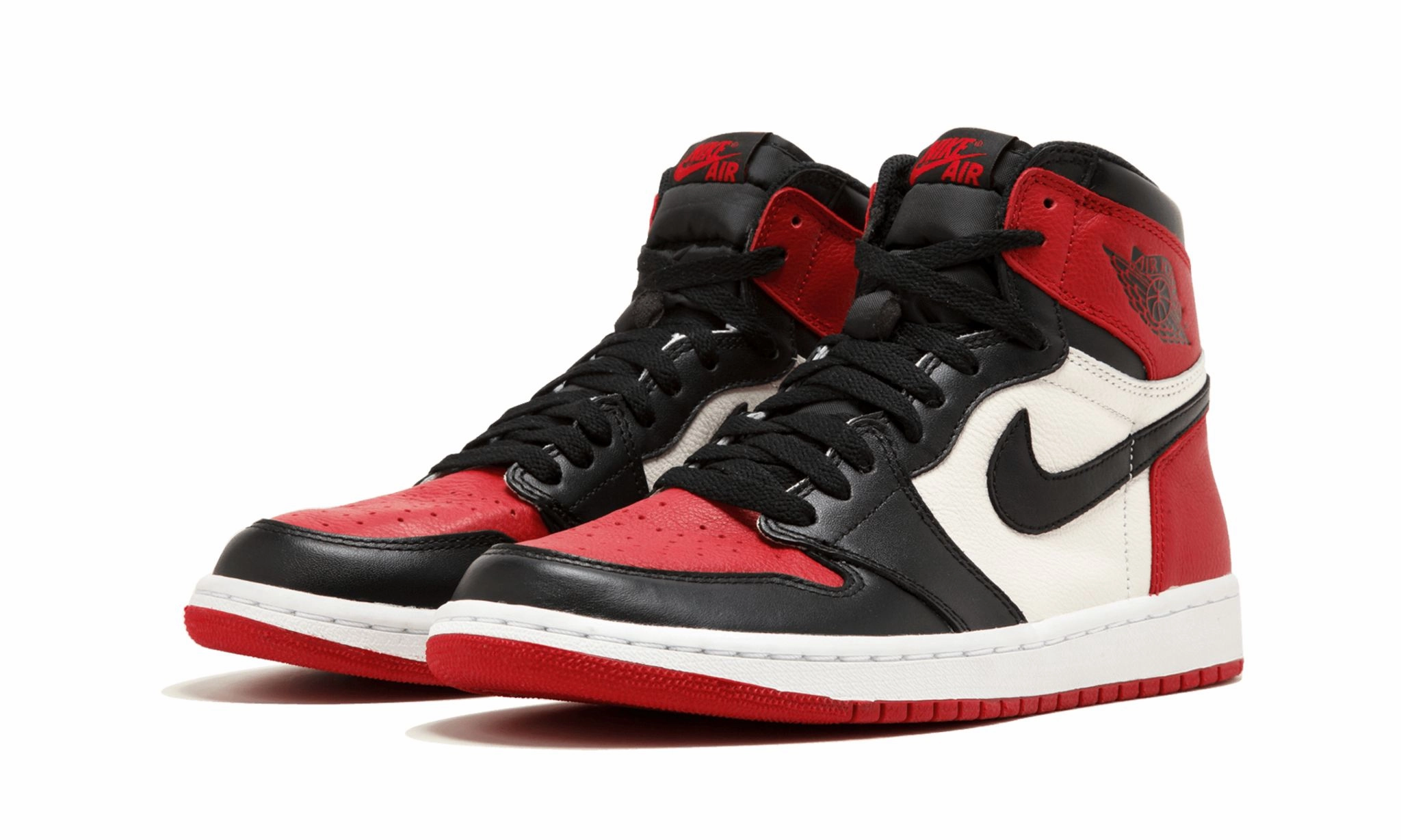 Soft Cushioning Air Jordan 1 Retro High OG Bred Toe