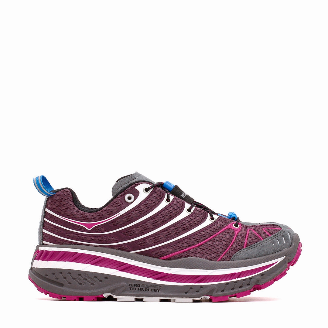 Soft Heel Hoka One One Men Stinson EVO OG Aubergine 1155350-AFC