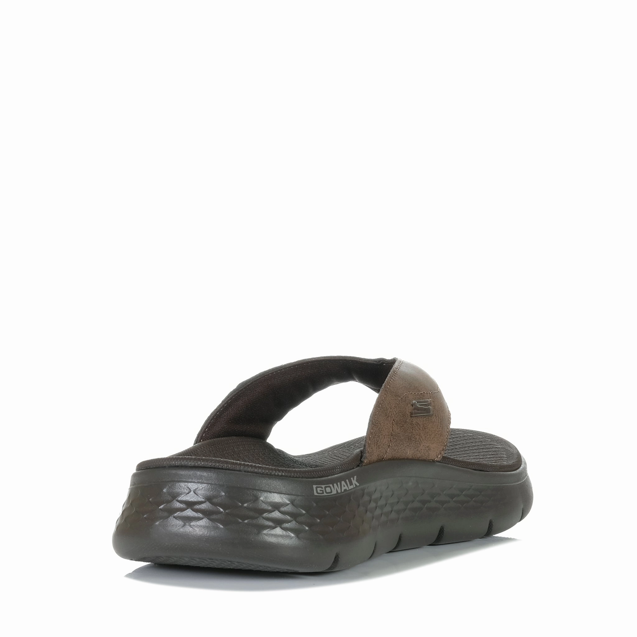Soft Hold Skechers Go Walk Flex Sandal - Vallejo Brown/Black 229202