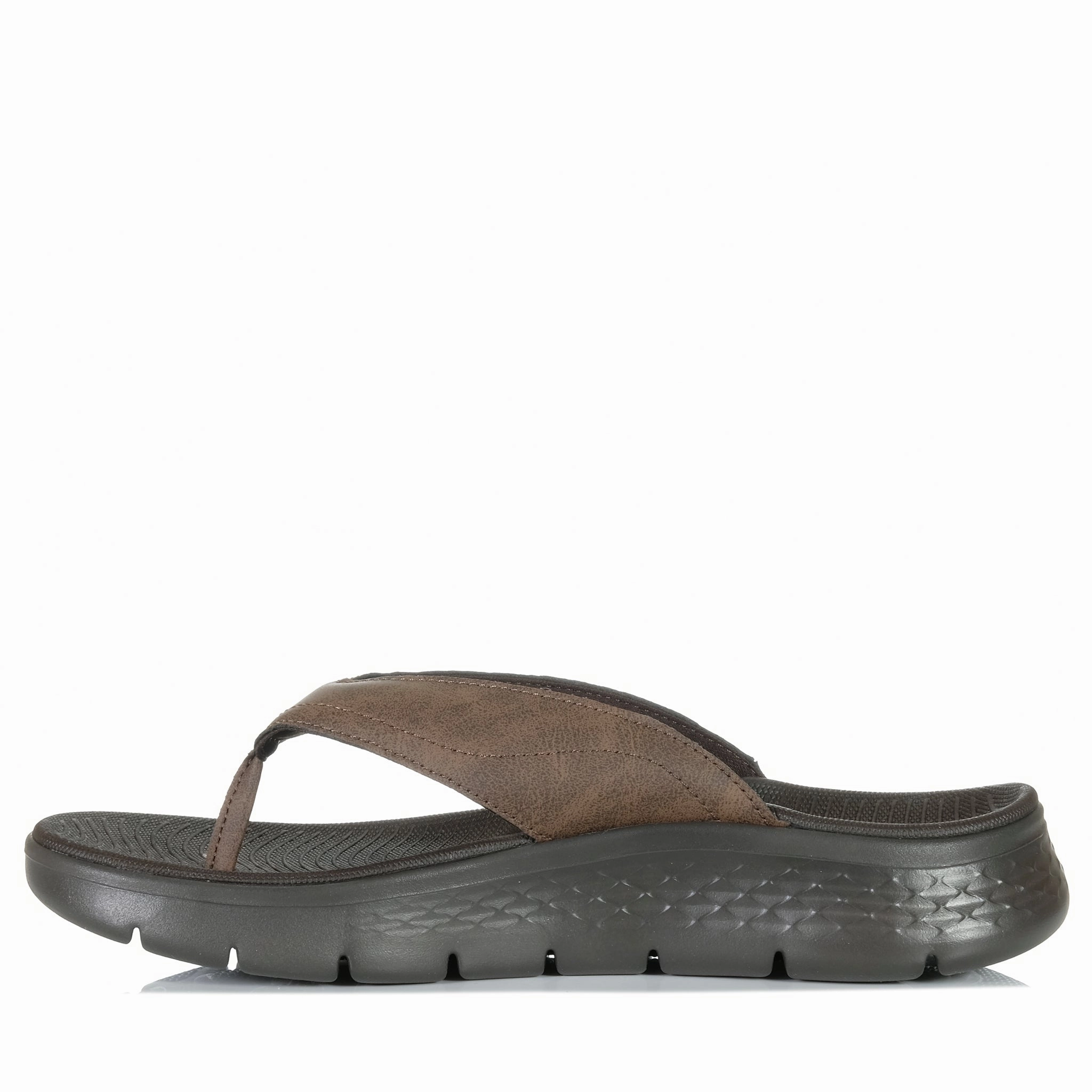 Soft Hold Skechers Go Walk Flex Sandal - Vallejo Brown/Black 229202