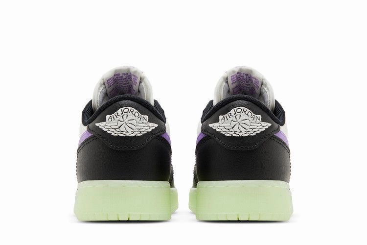 Soft Leather Upper Air Jordan 1 Retro Low OG GS 'Black Raspberry'