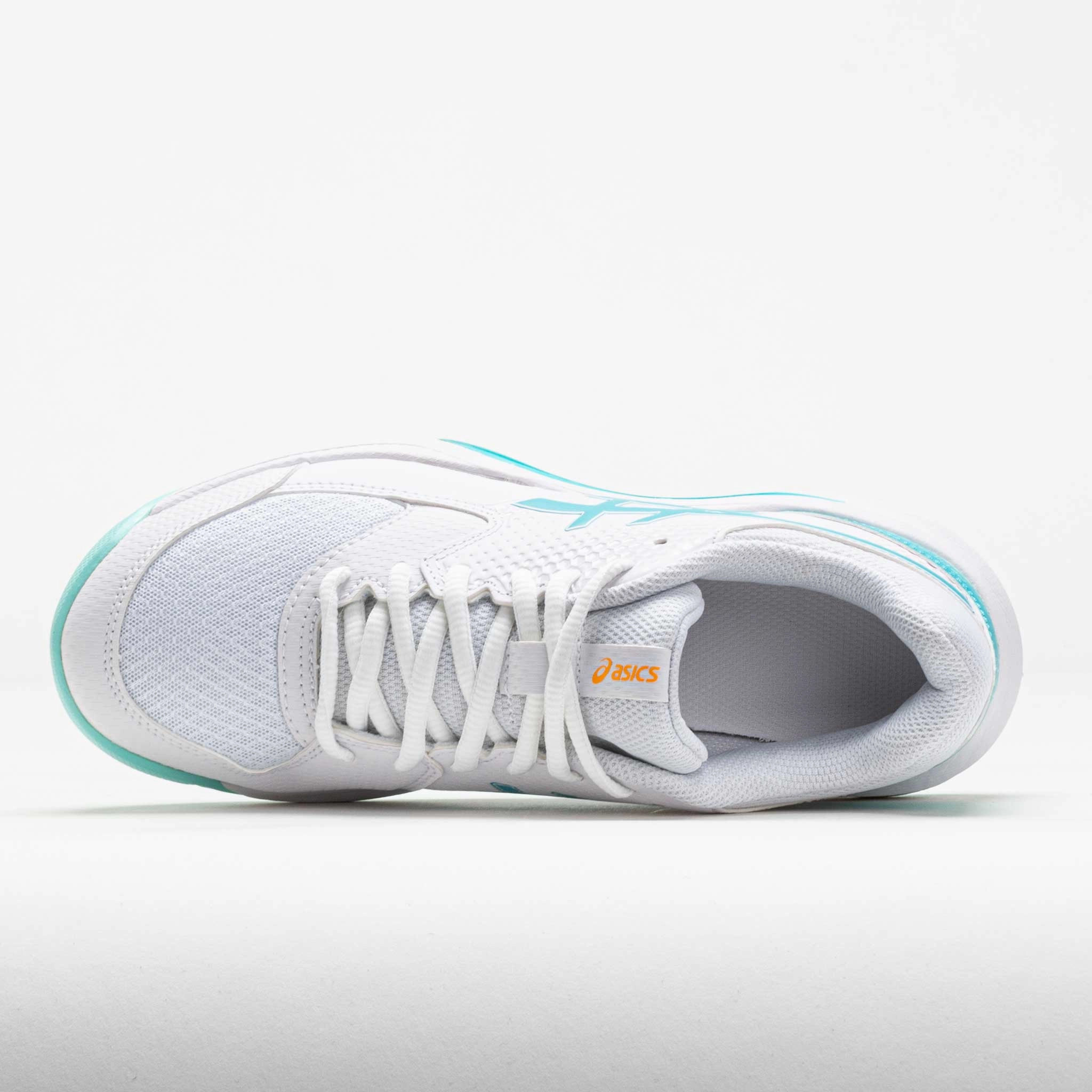 Soft Motion ASICS GEL-Dedicate 8 Women's White/Energy Aqua