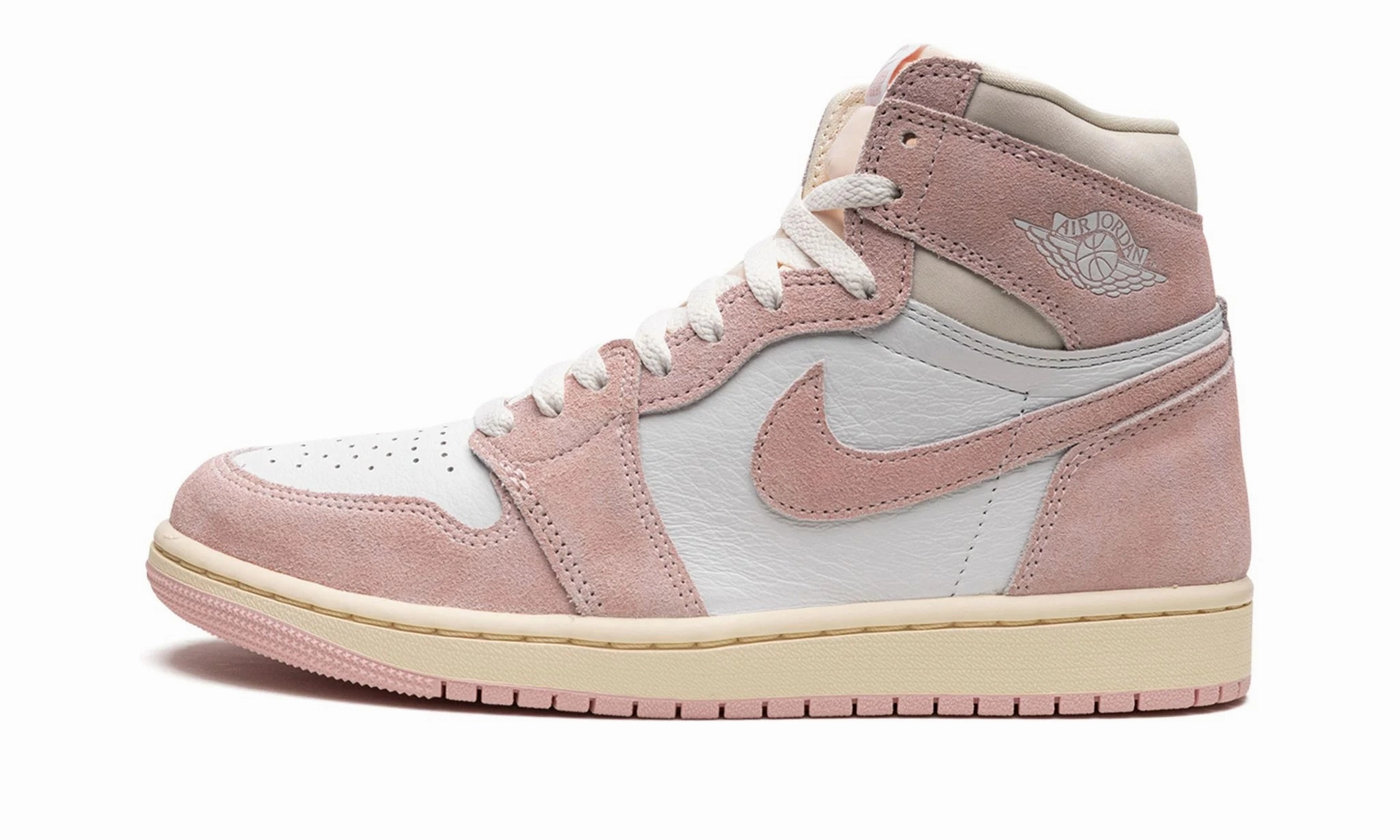 Wmns Air Jordan 1 Retro High OG Washed Pink Comfortable Design Sea Aqua