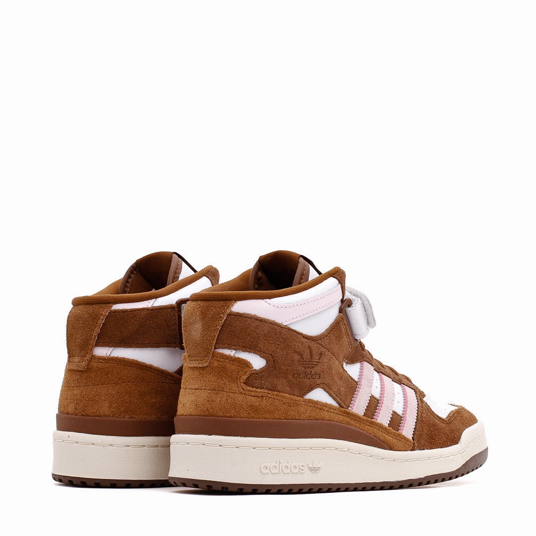 Soft Sole Adidas Originals Women Forum Mid White Brown GY6802