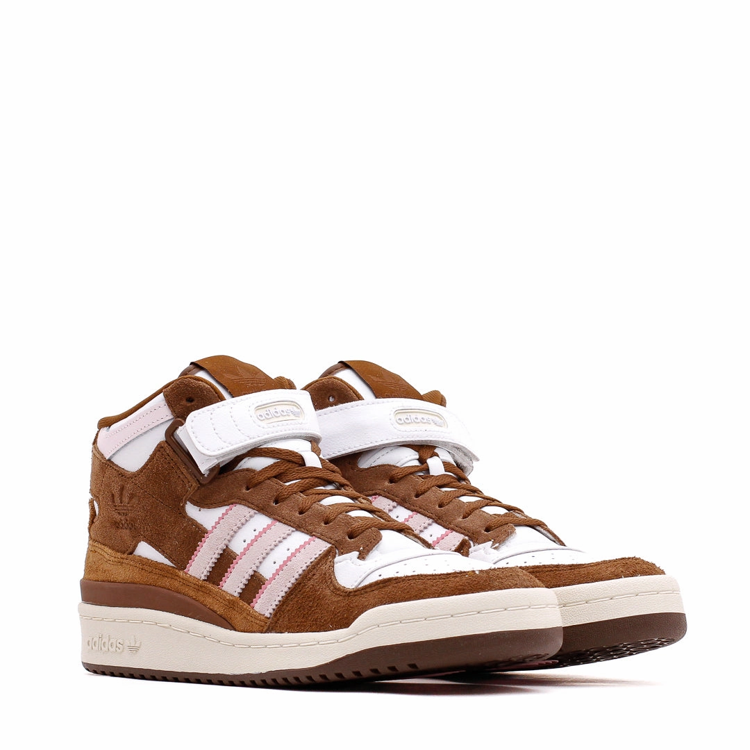 Soft Sole Adidas Originals Women Forum Mid White Brown GY6802