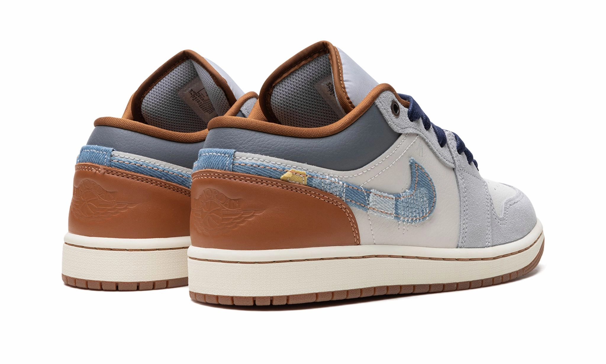 Soft Sole Air Jordan 1 Low SE 'Repaired Denim Swoosh'