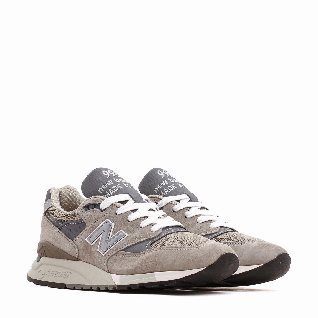 Soft Step Glide Move-Out New Balance Unisex 998 Grey Made In USA U998GR