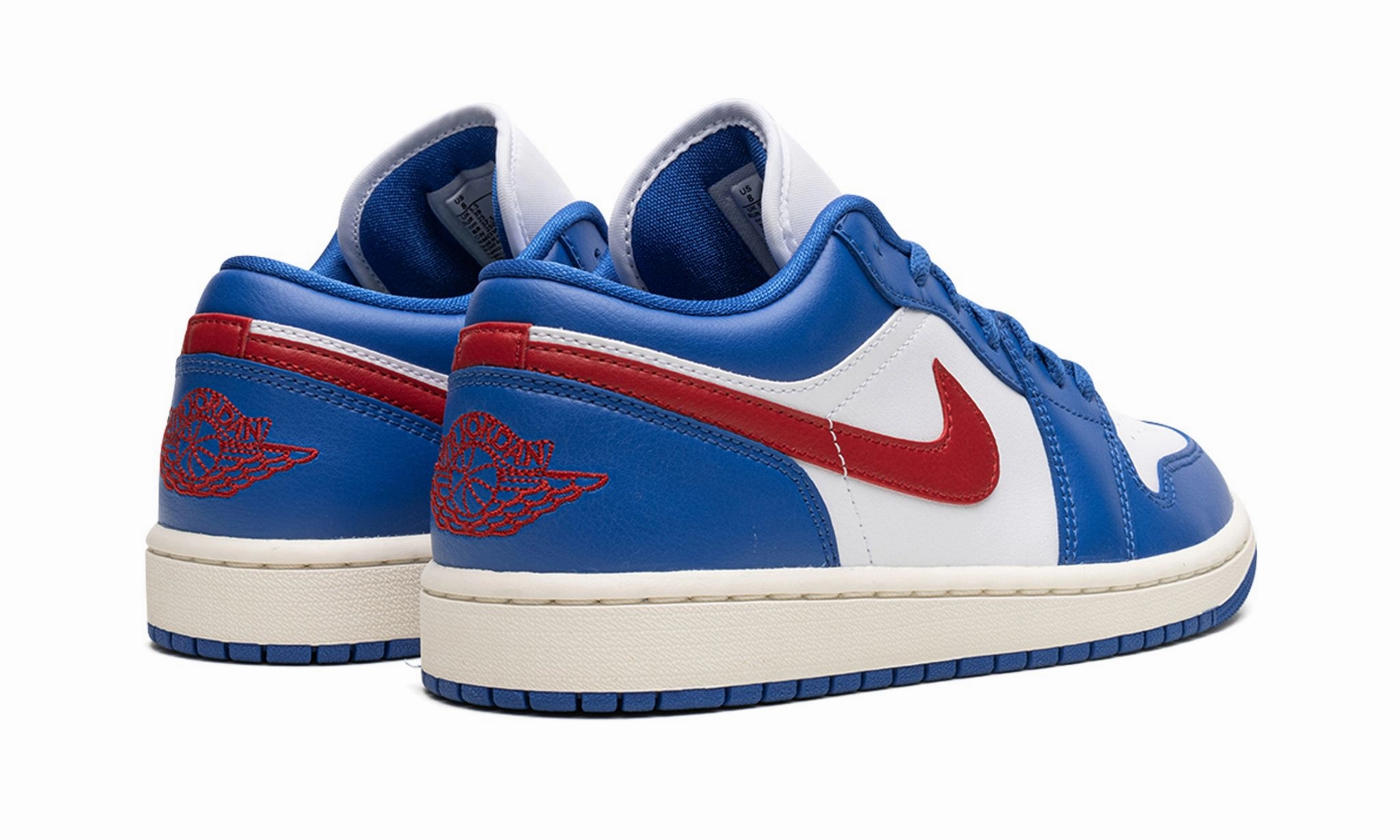 Soft Step Move Wmns Air Jordan 1 Low 'Sport Blue Gym Red'
