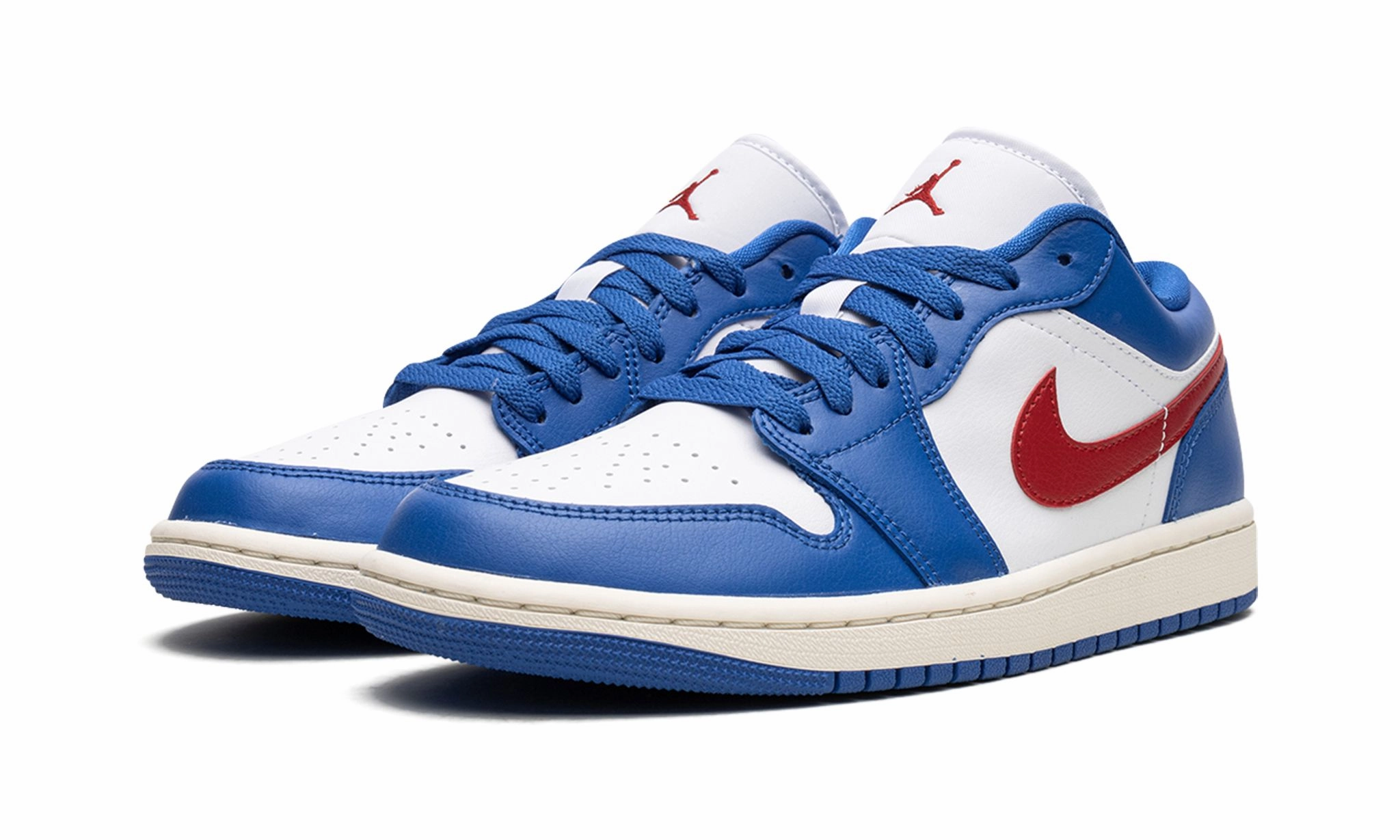 Soft Step Move Wmns Air Jordan 1 Low 'Sport Blue Gym Red'