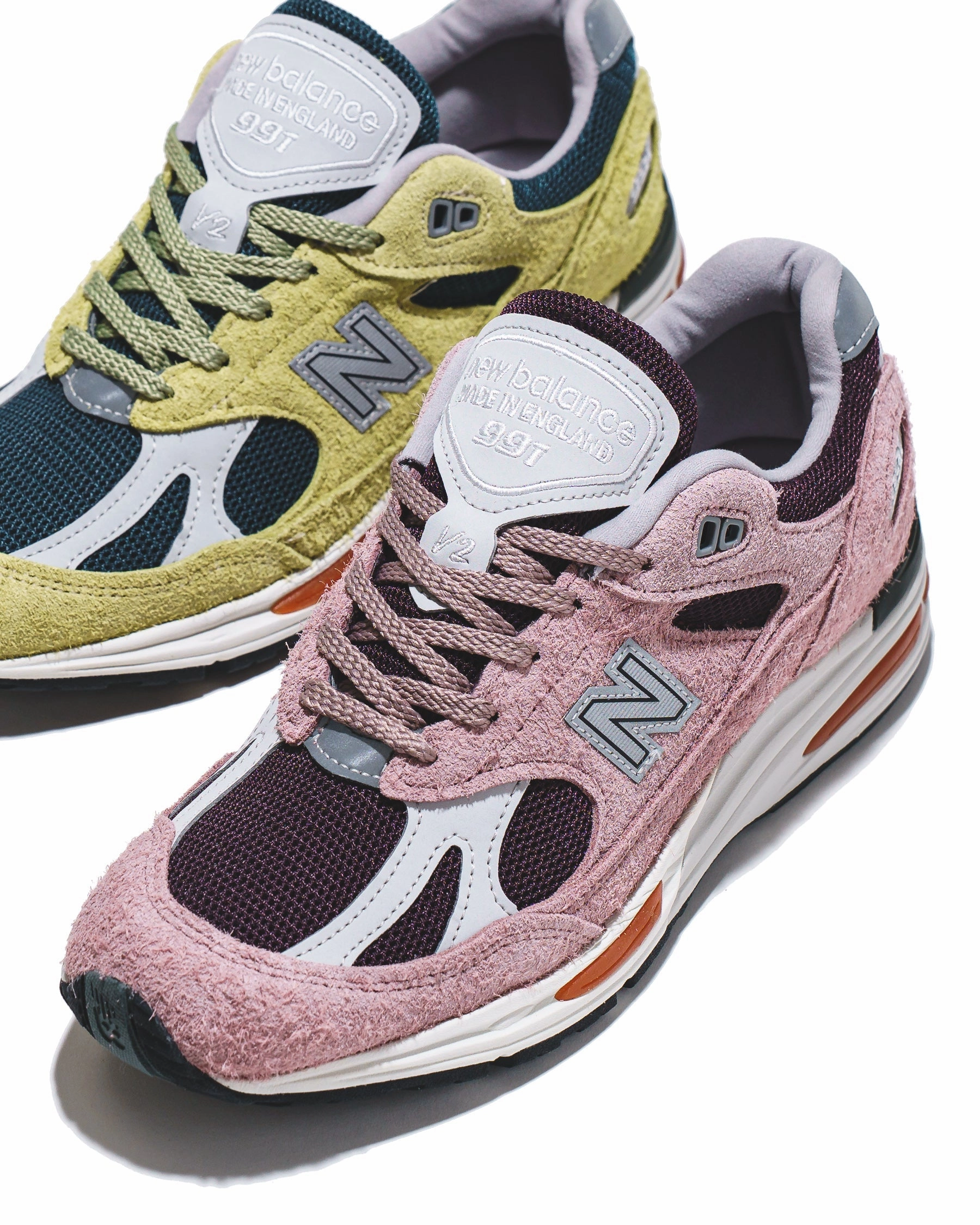 Soft Upper Fit New Balance Unisex Made in UK 991v2 Deauville Mauve Fig U991PR2
