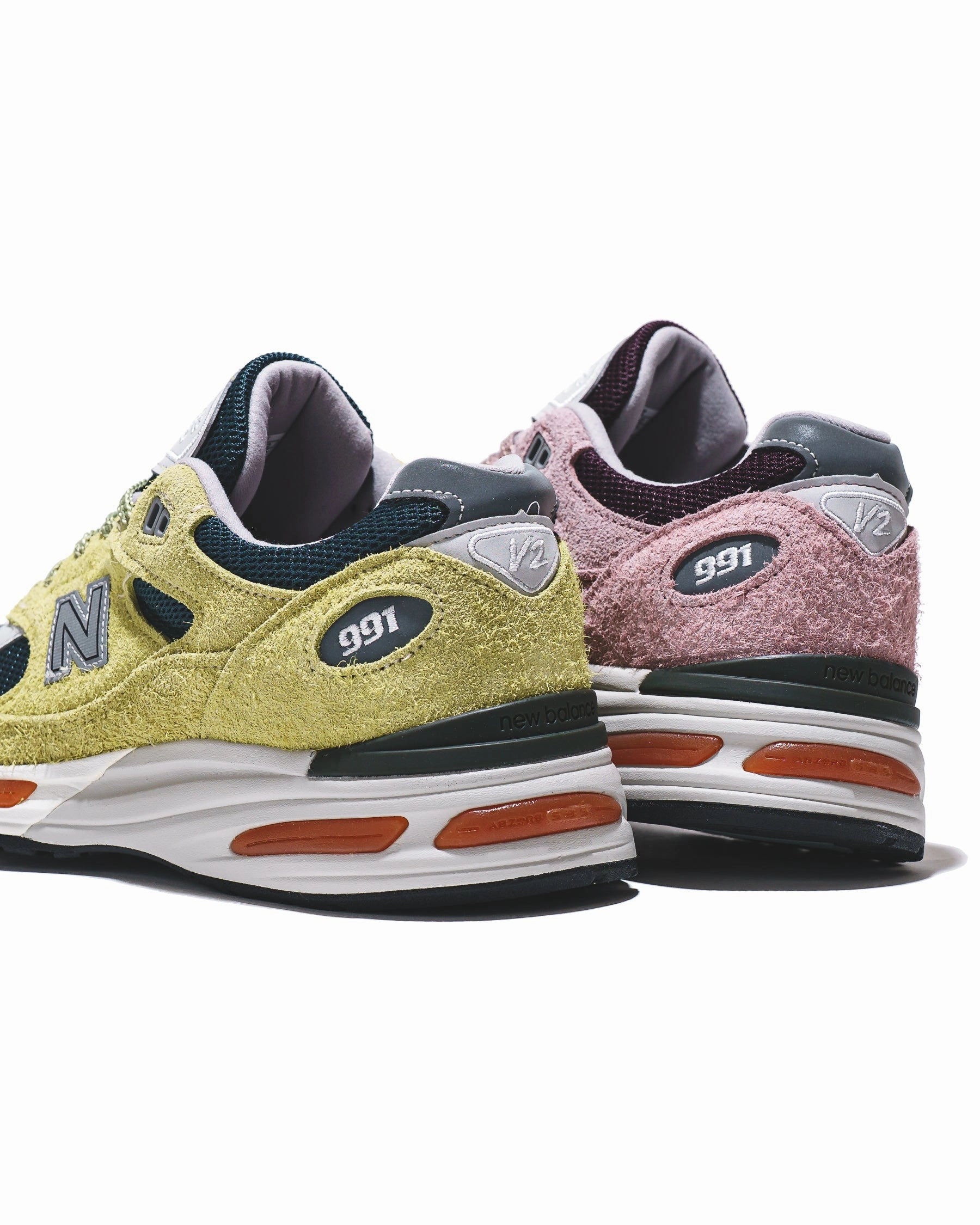 Soft Upper Fit New Balance Unisex Made in UK 991v2 Deauville Mauve Fig U991PR2