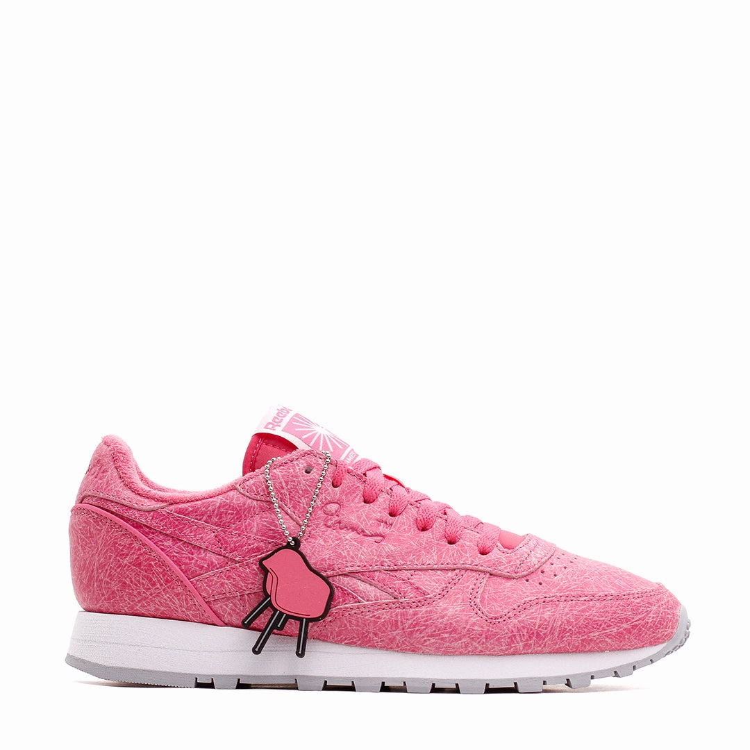 Soft Walk Glide Reebok Classic x Eames Leather Pink White Grey FZ5860