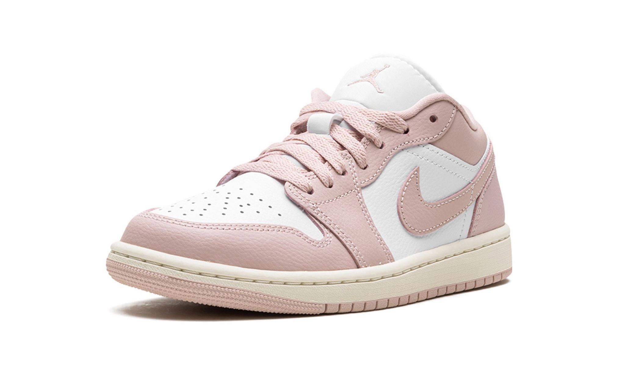 Soft Walk Step Wmns Air Jordan 1 Low 'Pink Oxford'