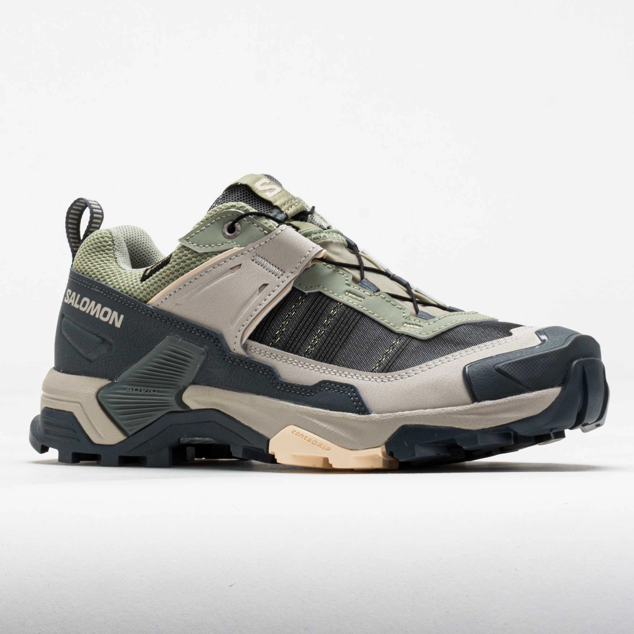 Speed training features Salomon X Ultra 5 GTX Women's Seagrass/Turbulence/Tender Peach