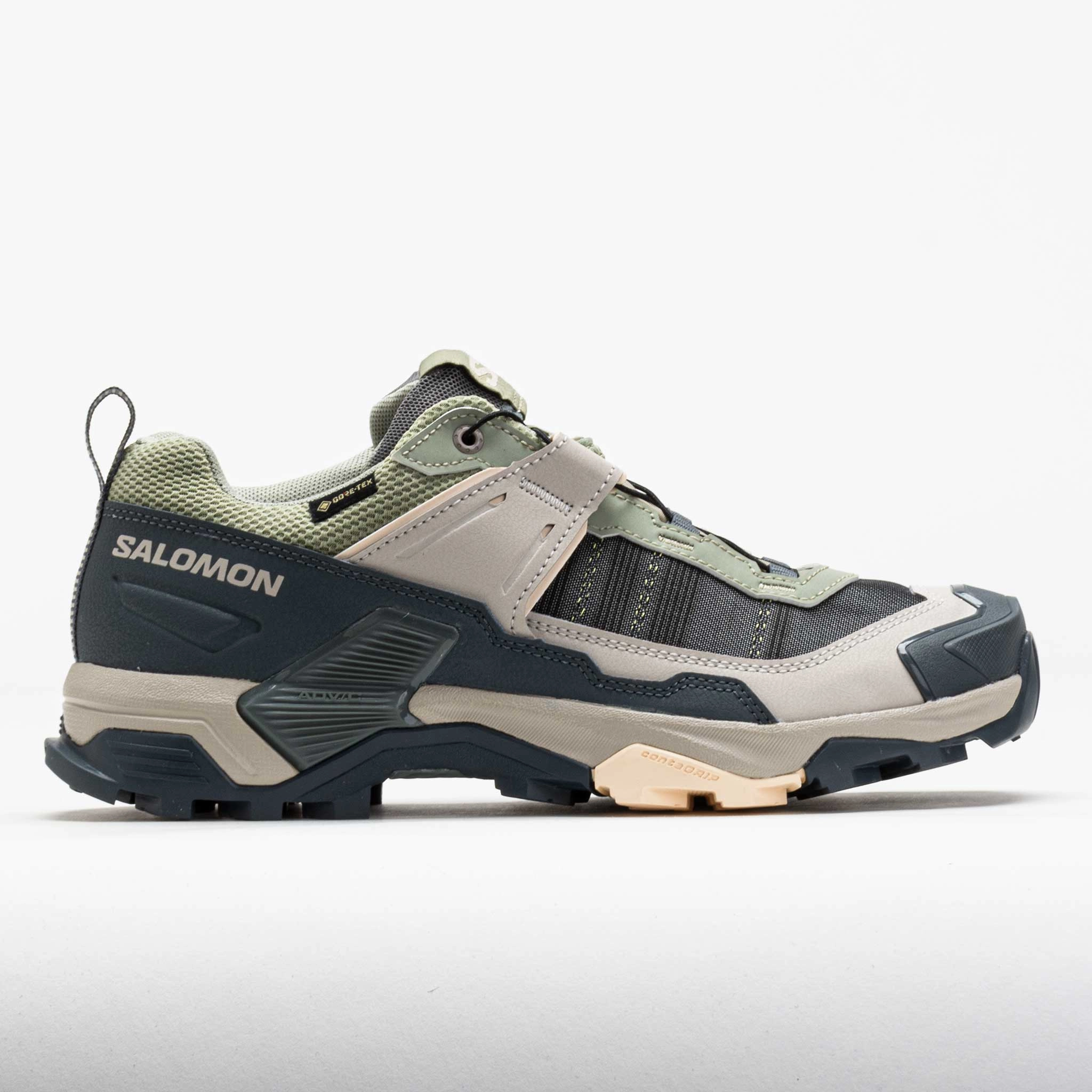 Speed training features Salomon X Ultra 5 GTX Women's Seagrass/Turbulence/Tender Peach