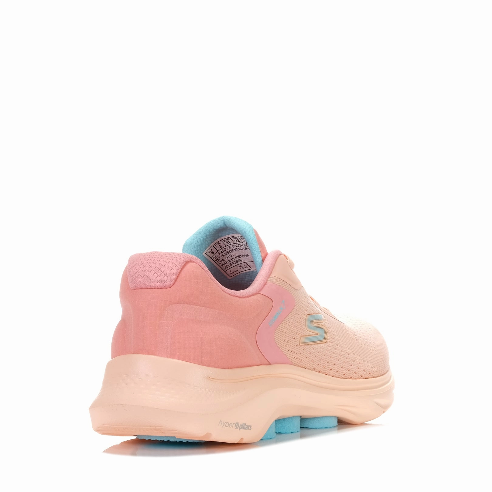 Stable arch Skechers GOwalk 7 - Cosmic Waves 125215 Peach