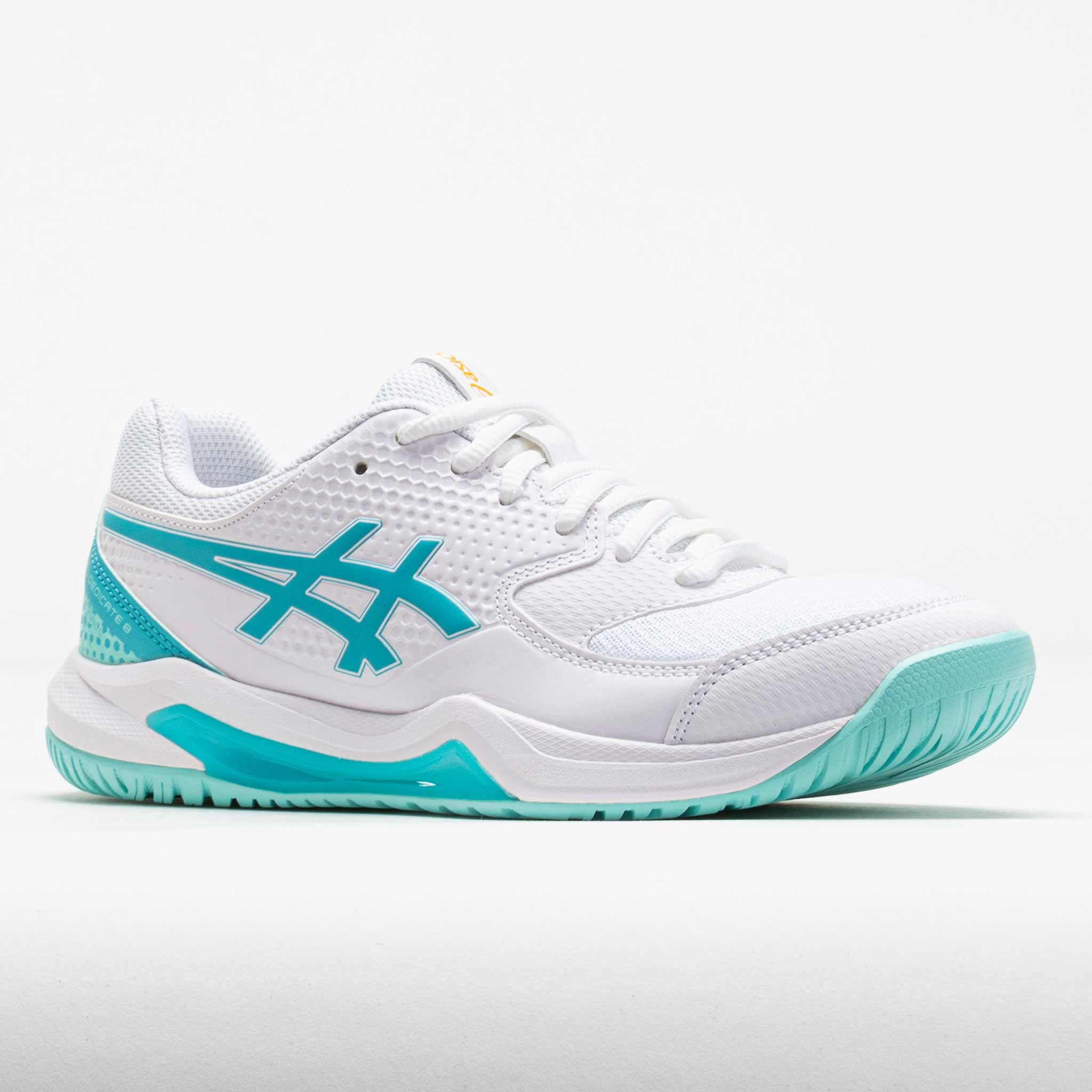 Stable ASICS GEL-Dedicate 8 Women's White/Energy Aqua