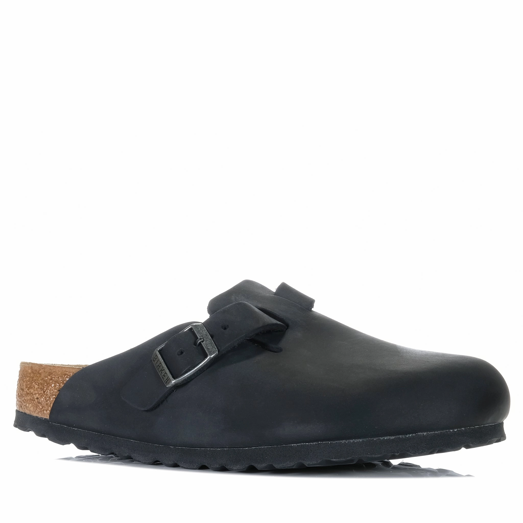 Birkenstock Boston Oiled Leather Black Holiday Time No Tightness