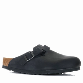 Morning Light Vacation Mode Birkenstock Boston Oiled Leather Black